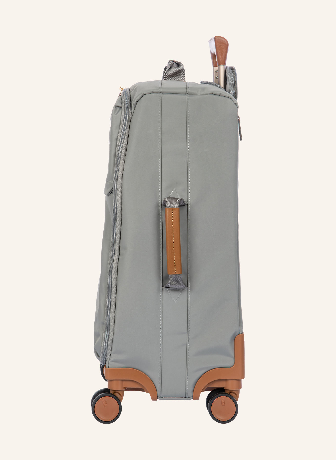 BRIC'S Valise cabine X-TRAVEL: GRIS / COGNAC