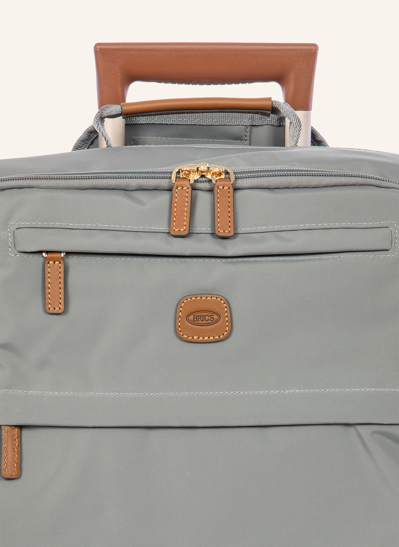 BRIC'S Valise cabine X-TRAVEL: GRIS / COGNAC