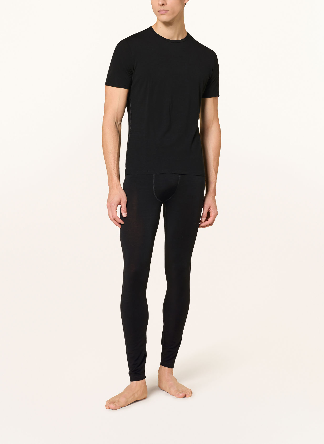 WE NORWEGIANS Funktionswäsche-Hose LONG JOHNS aus Merinowolle: SCHWARZ