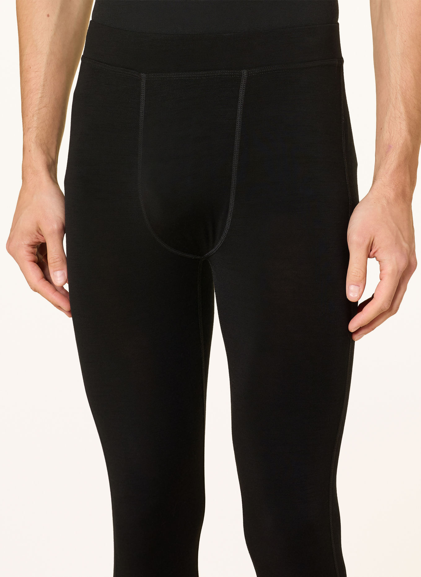 WE NORWEGIANS Funktionswäsche-Hose LONG JOHNS aus Merinowolle: SCHWARZ