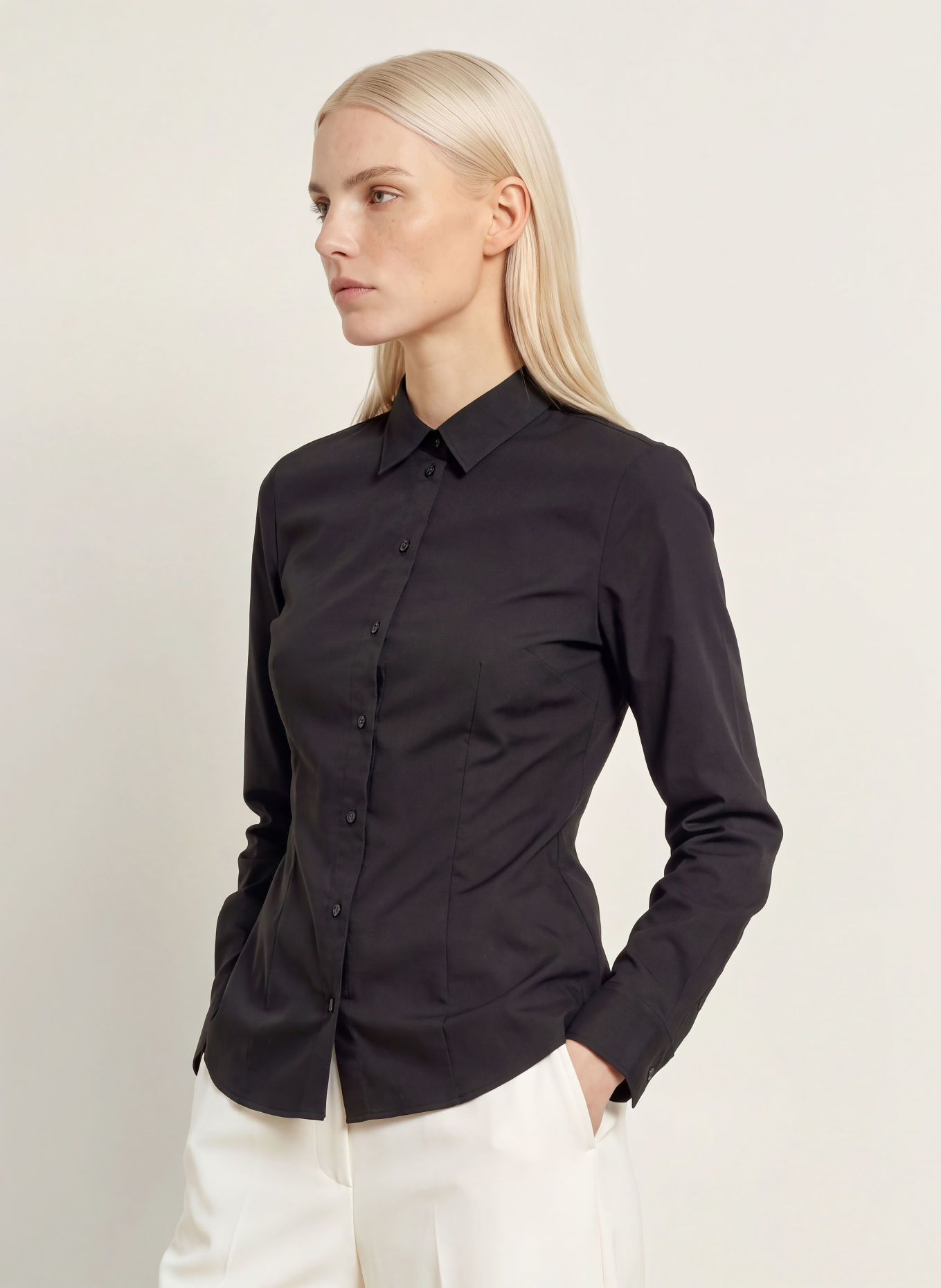 seidensticker Shirt blouse: BLACK