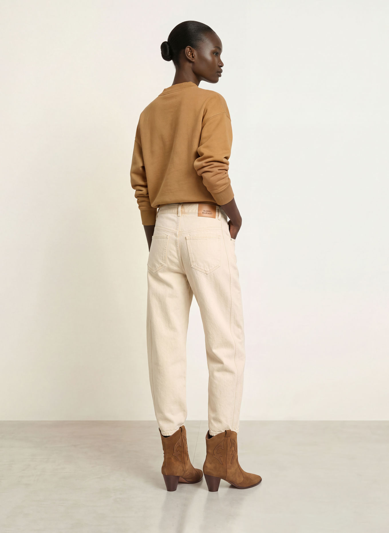 MARANT ÉTOILE Sweat-shirt MOBY: CHAMEAU / OR