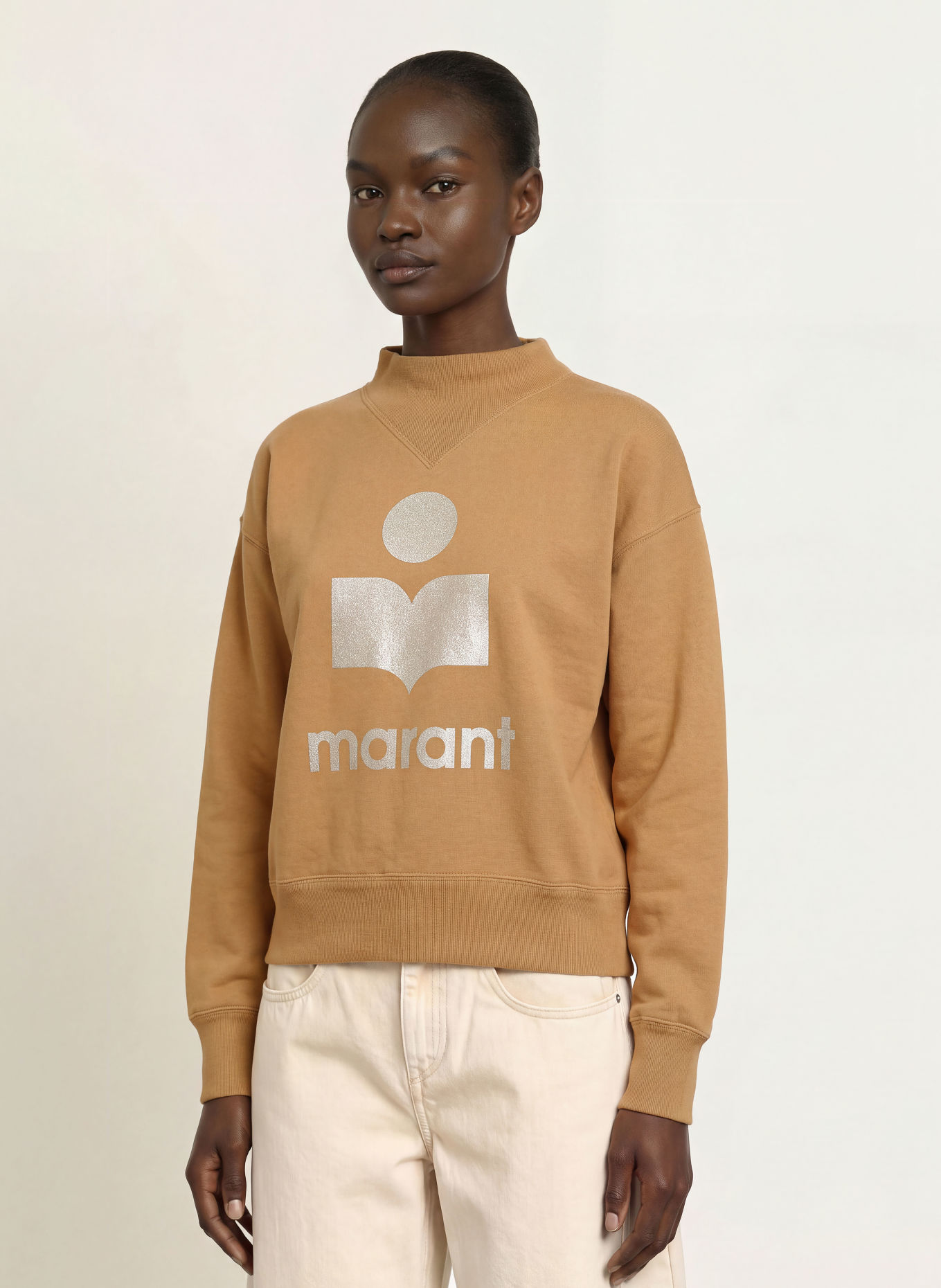 MARANT ÉTOILE Sweat-shirt MOBY: CHAMEAU / OR
