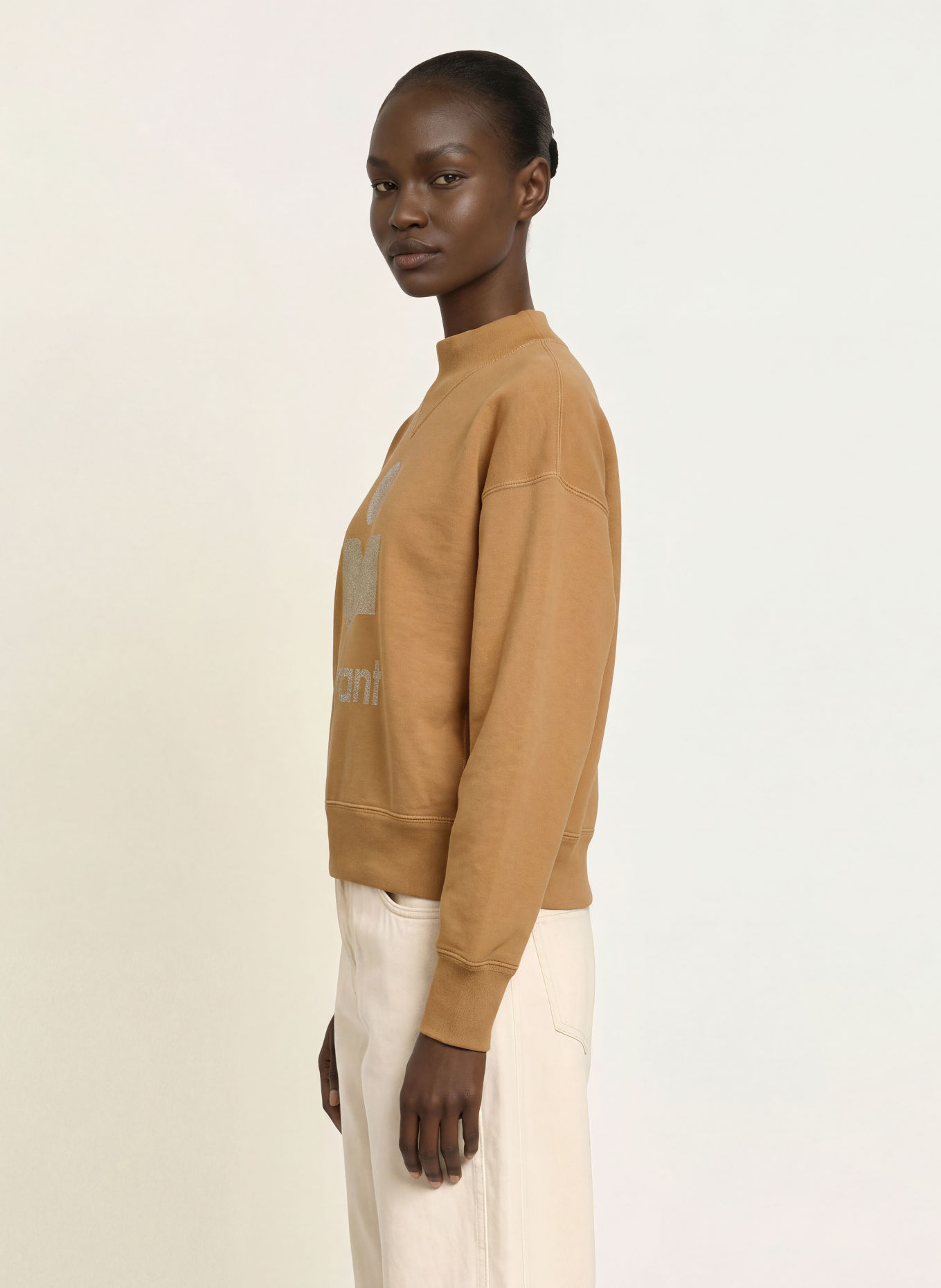 MARANT ÉTOILE Sweat-shirt MOBY: CHAMEAU / OR