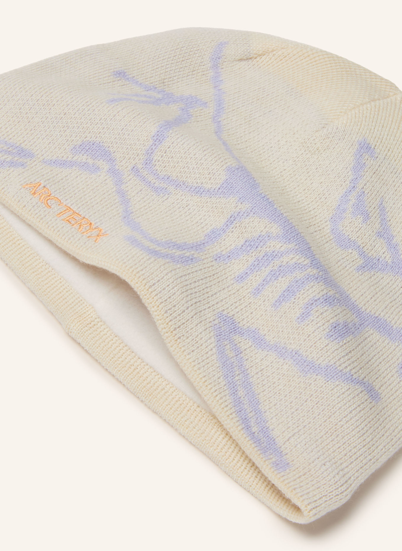 ARC'TERYX Hat BIRD HEAD TOQUE: ECRU / BLUE GRAY
