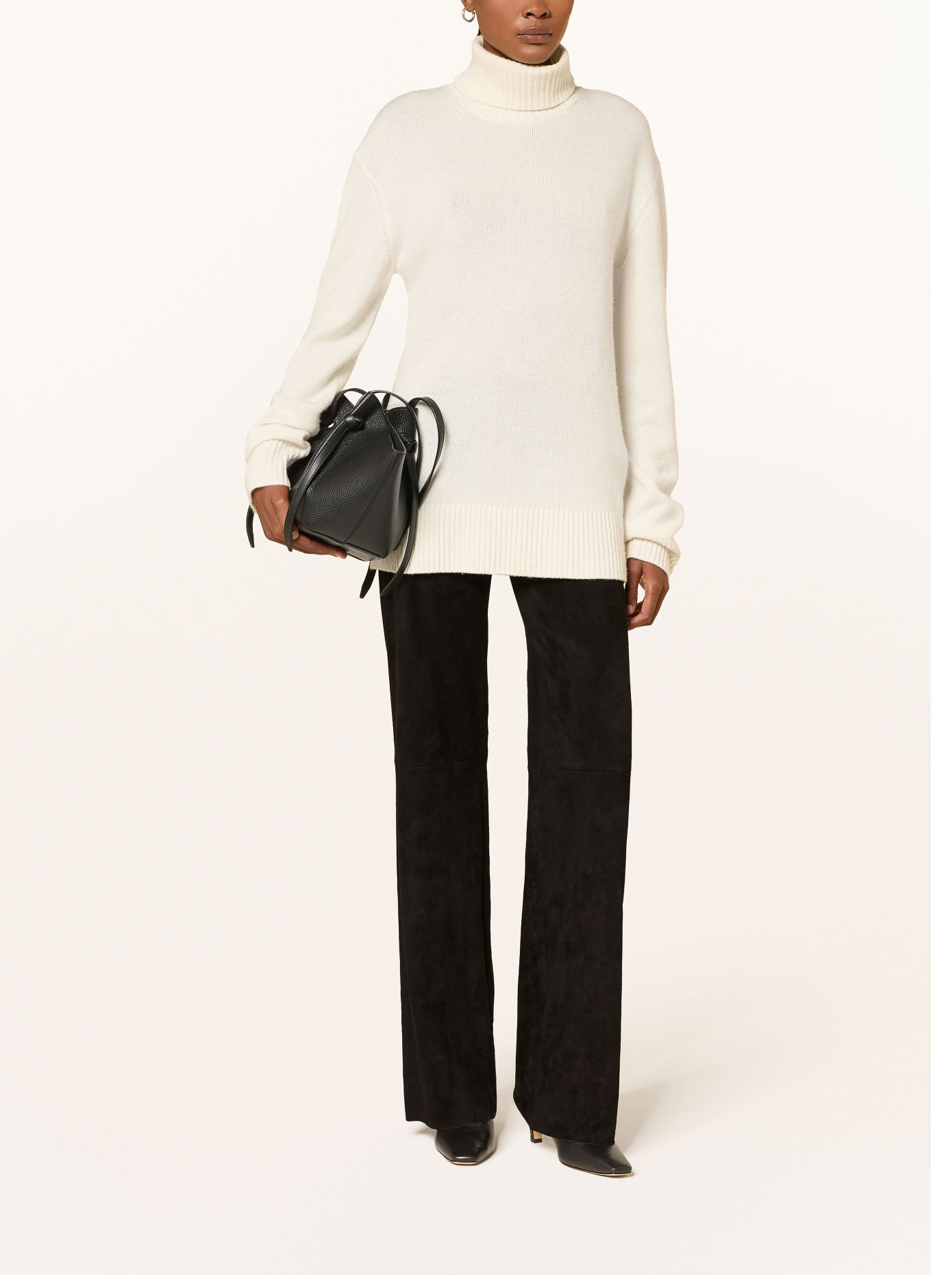 STOULS Leather pants OSWALD: BLACK