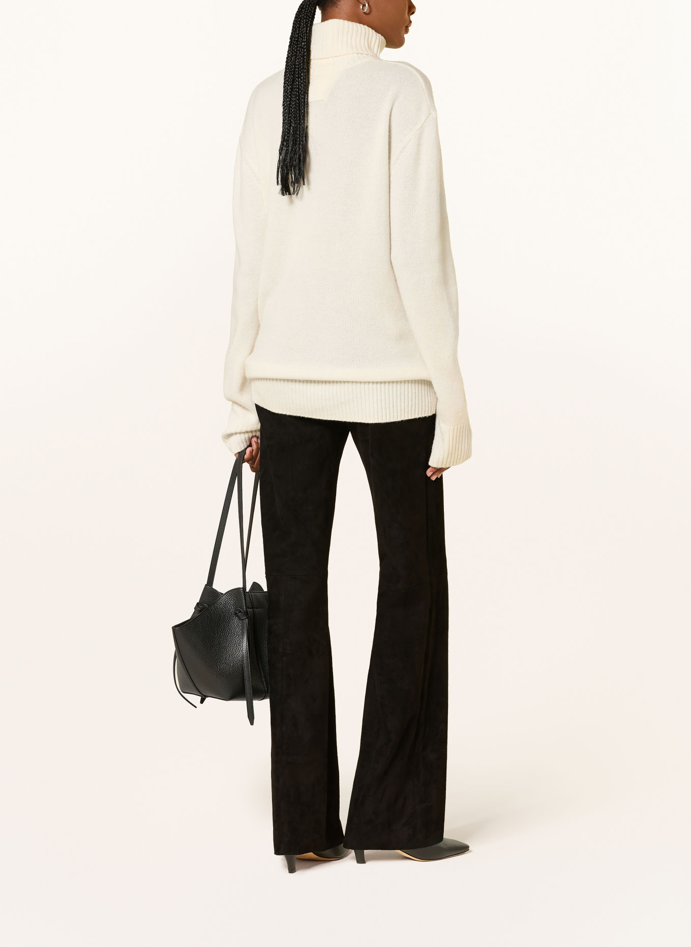 STOULS Leather pants OSWALD: BLACK