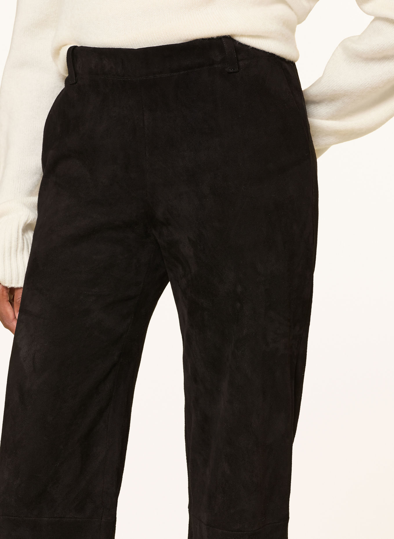 STOULS Leather pants OSWALD: BLACK