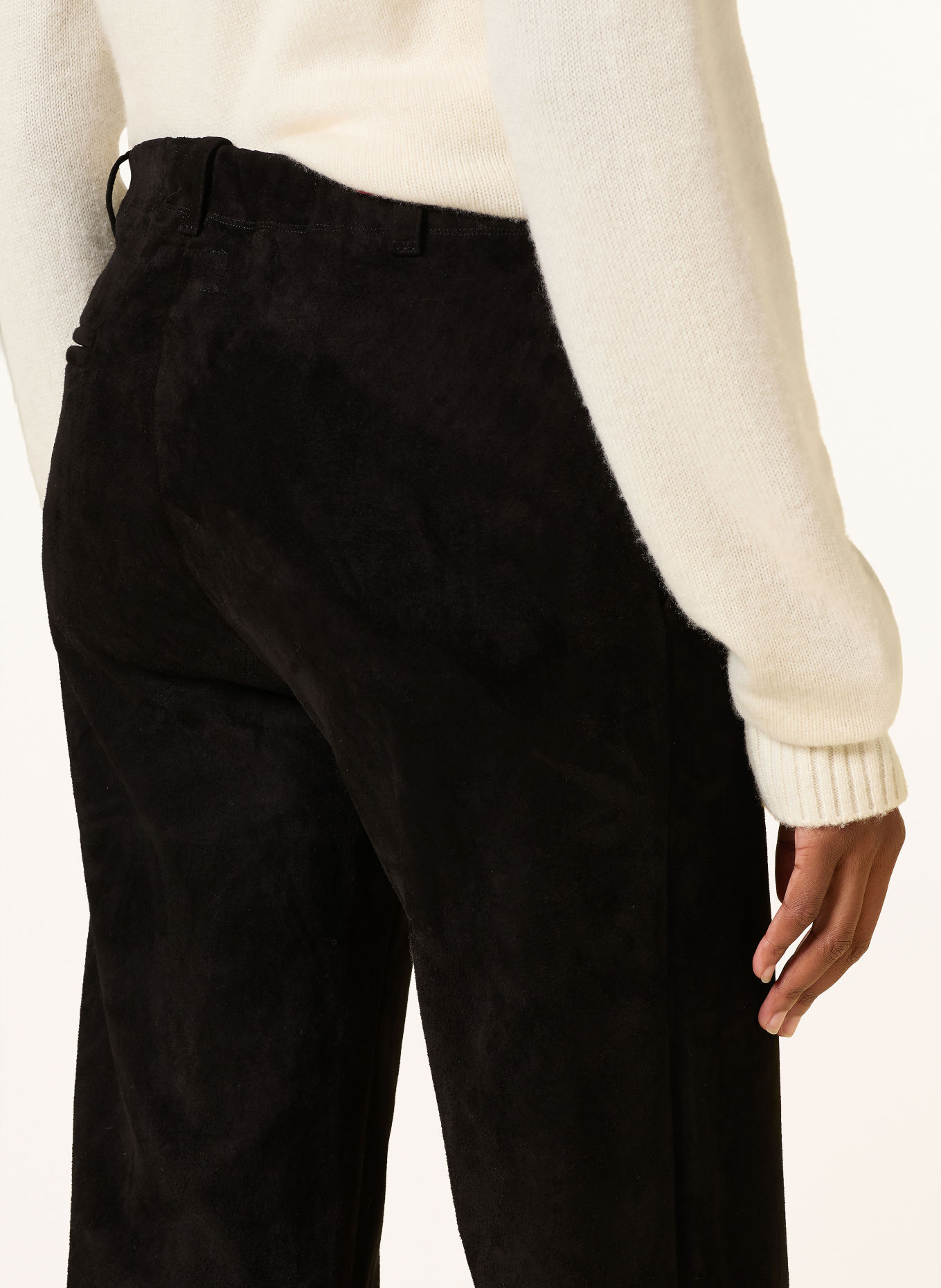 STOULS Leather pants OSWALD: BLACK