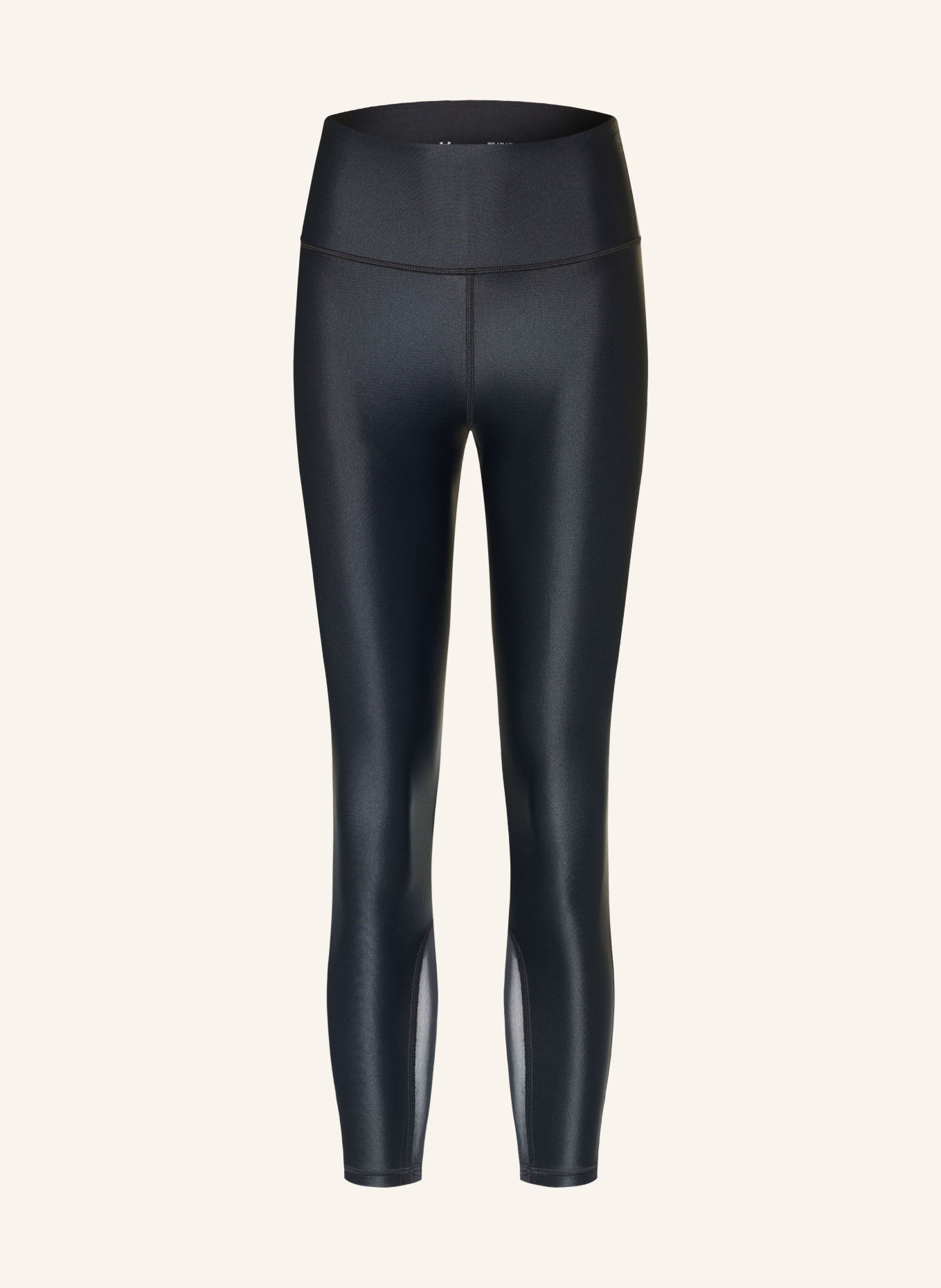 UNDER ARMOUR 7/8 leggings ISO-CHILL with mesh insert: BLACK