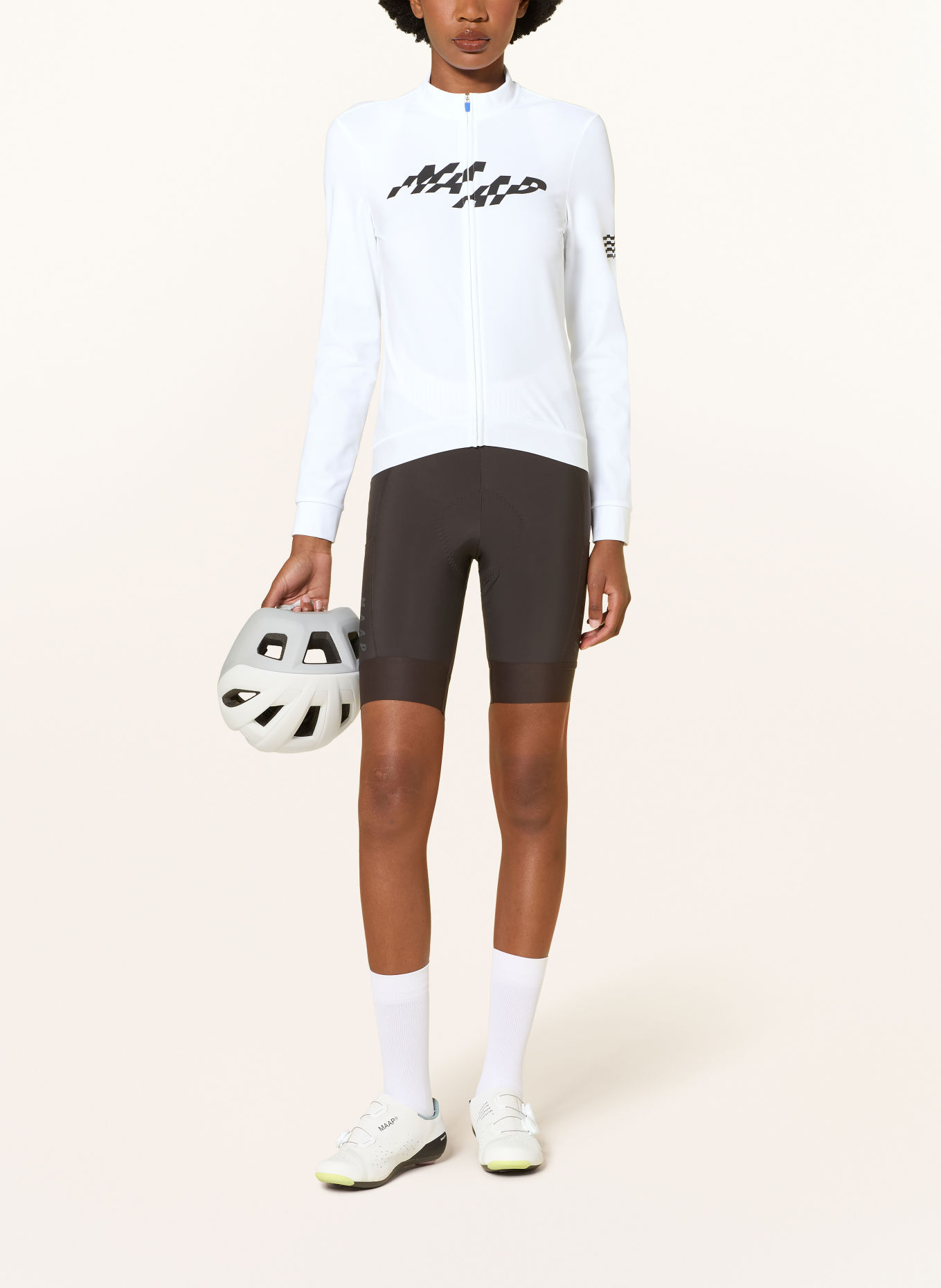 MAAP Maillot de vélo FRAGMENT THERMAL 2.0: BLANC / NOIR