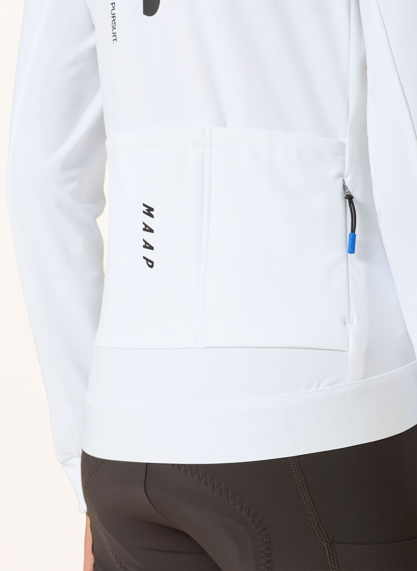 MAAP Maillot de vélo FRAGMENT THERMAL 2.0: BLANC / NOIR