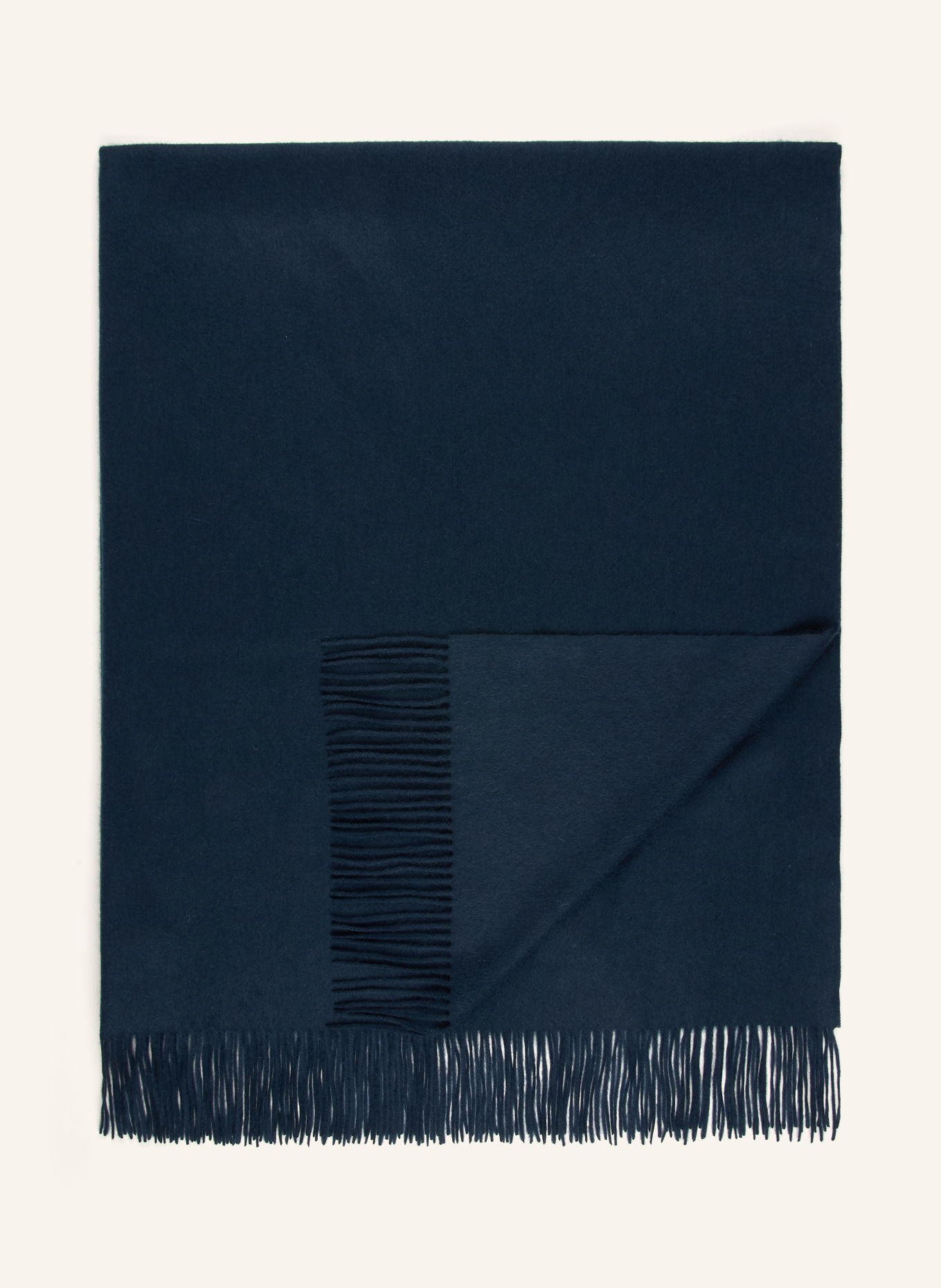 zoeppritz Cashmere throw SINCE 1828: DARK BLUE