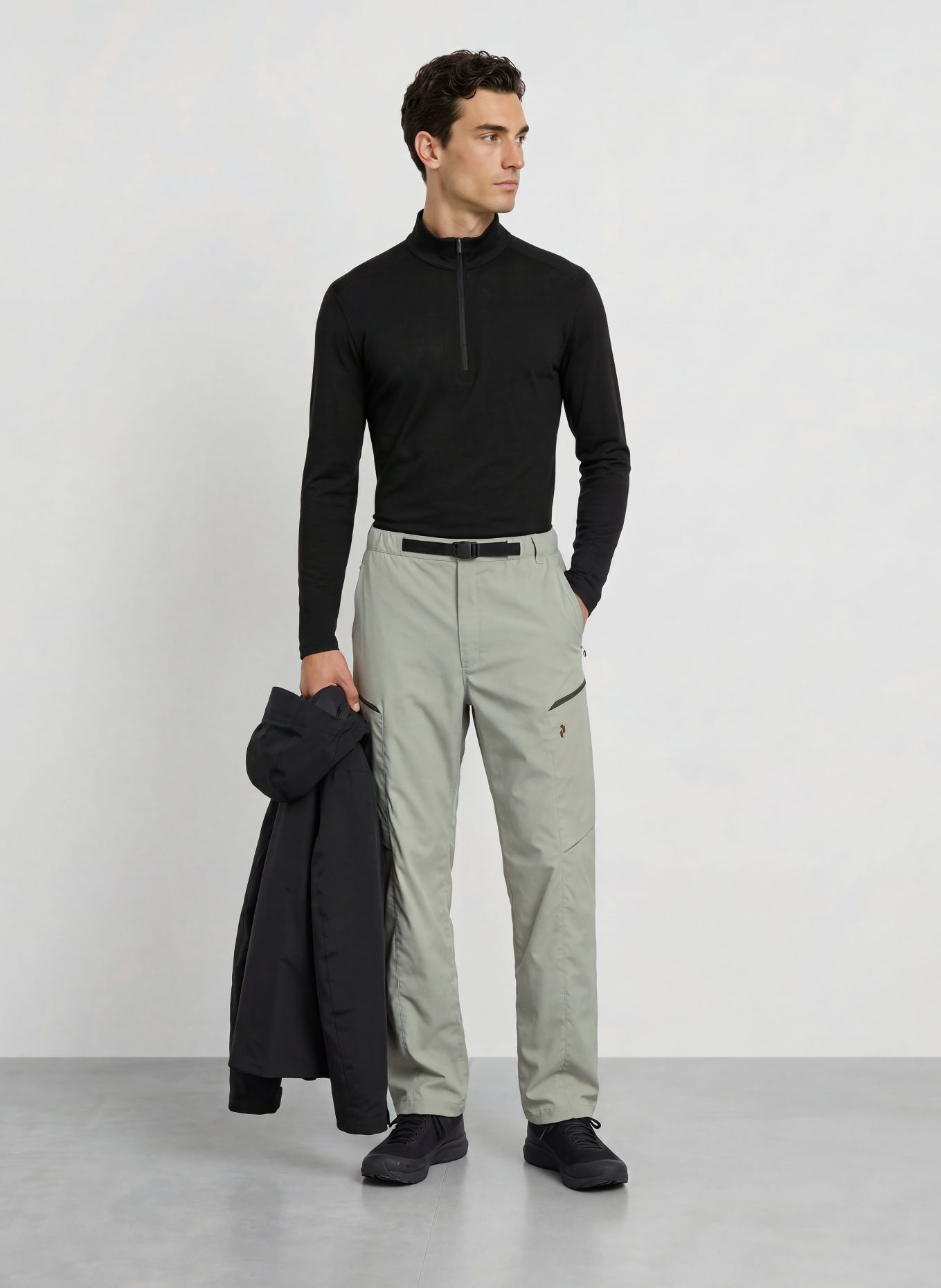 icebreaker Midlayer MERINO 260 TECH: ZWART
