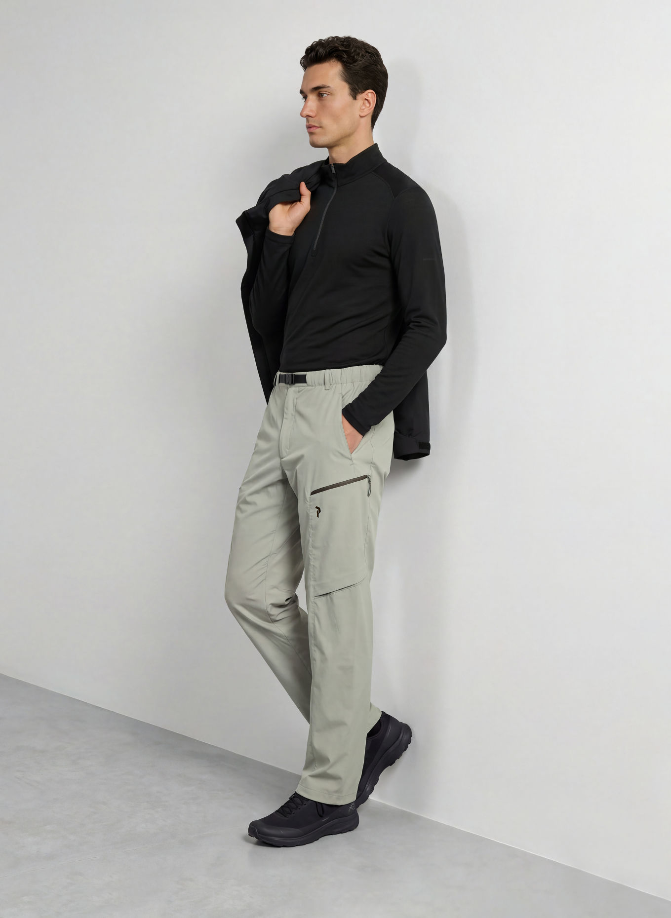 icebreaker Midlayer MERINO 260 TECH: ZWART