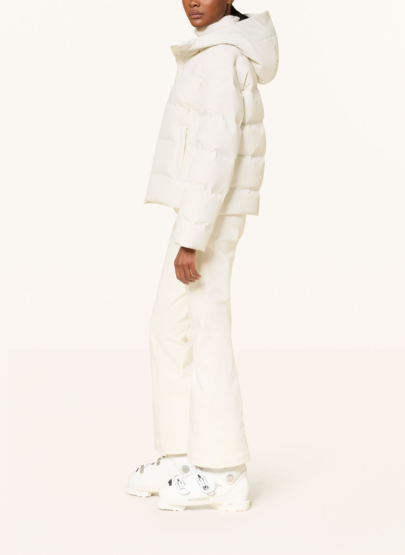 THE NORTH FACE SNOGA softshell ski pants: WHITE