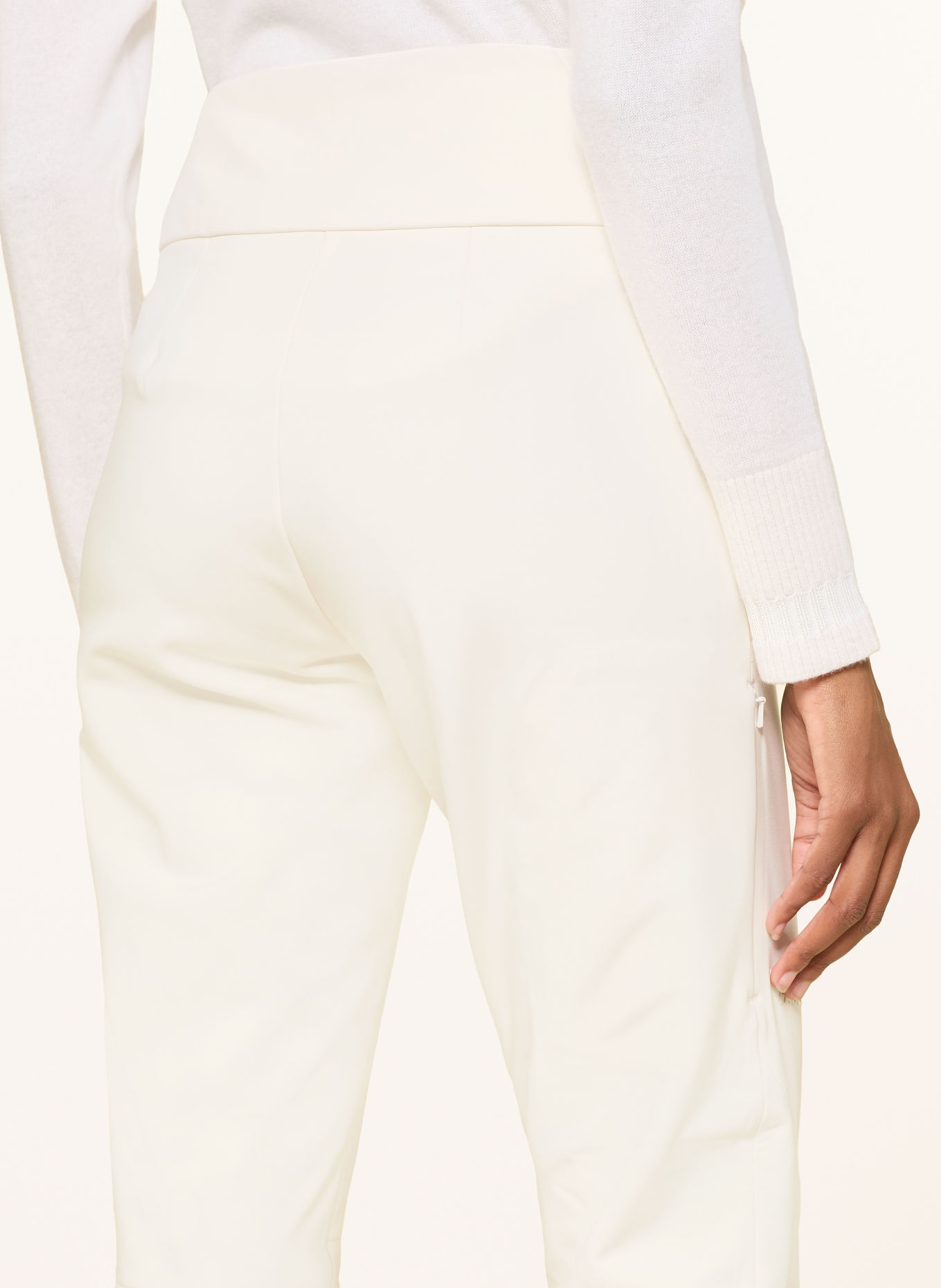 THE NORTH FACE SNOGA softshell ski pants: WHITE