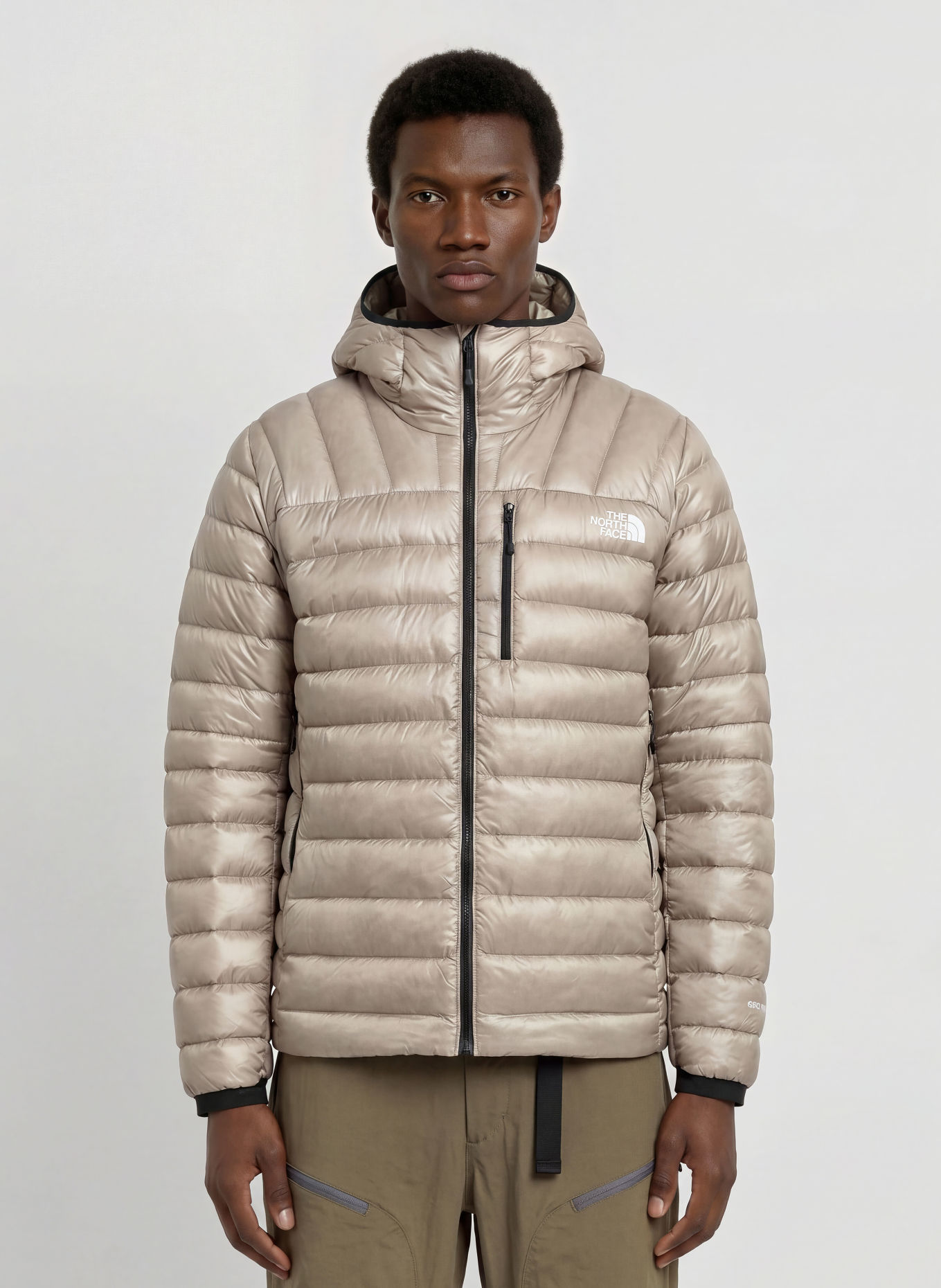 THE NORTH FACE SUMMIT BREITHORN Down Jacket: TAUPE / WHITE / BLACK
