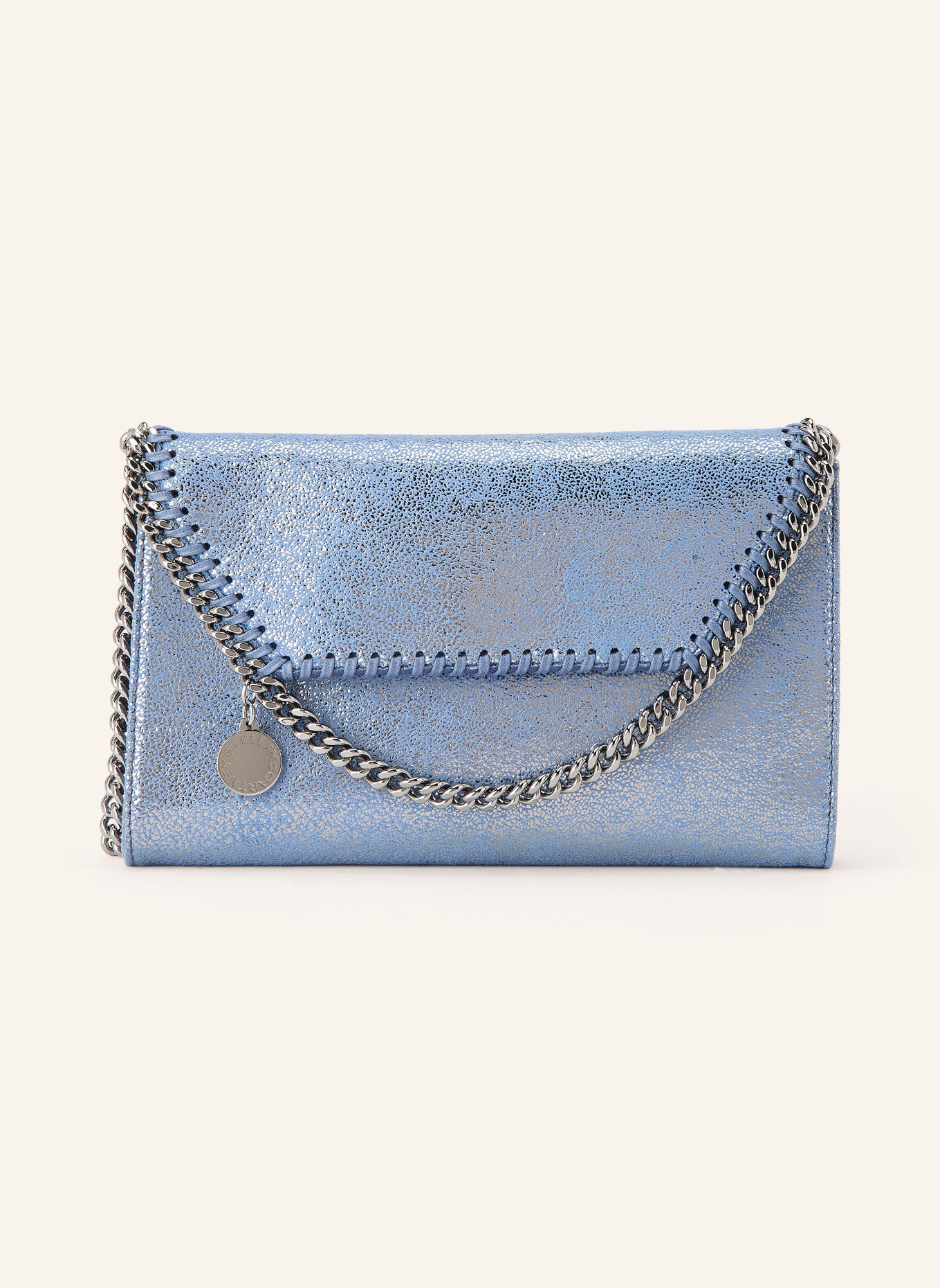 STELLA McCARTNEY Crossbody bag FALABELLA: BLUE / SILVER
