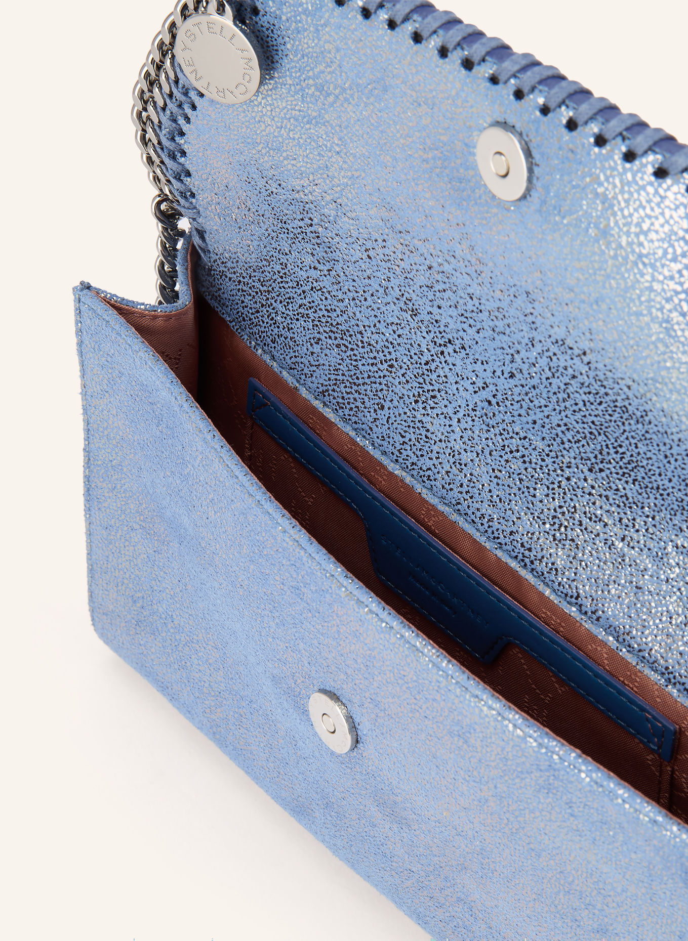 STELLA McCARTNEY Crossbody bag FALABELLA: BLUE / SILVER