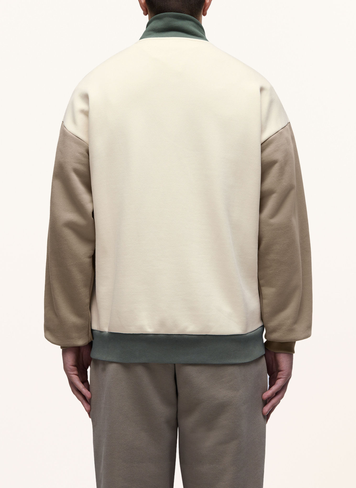 NAPAPIJRI Sweat-Troyer: ECRU / KHAKI / DUNKELGRÜN