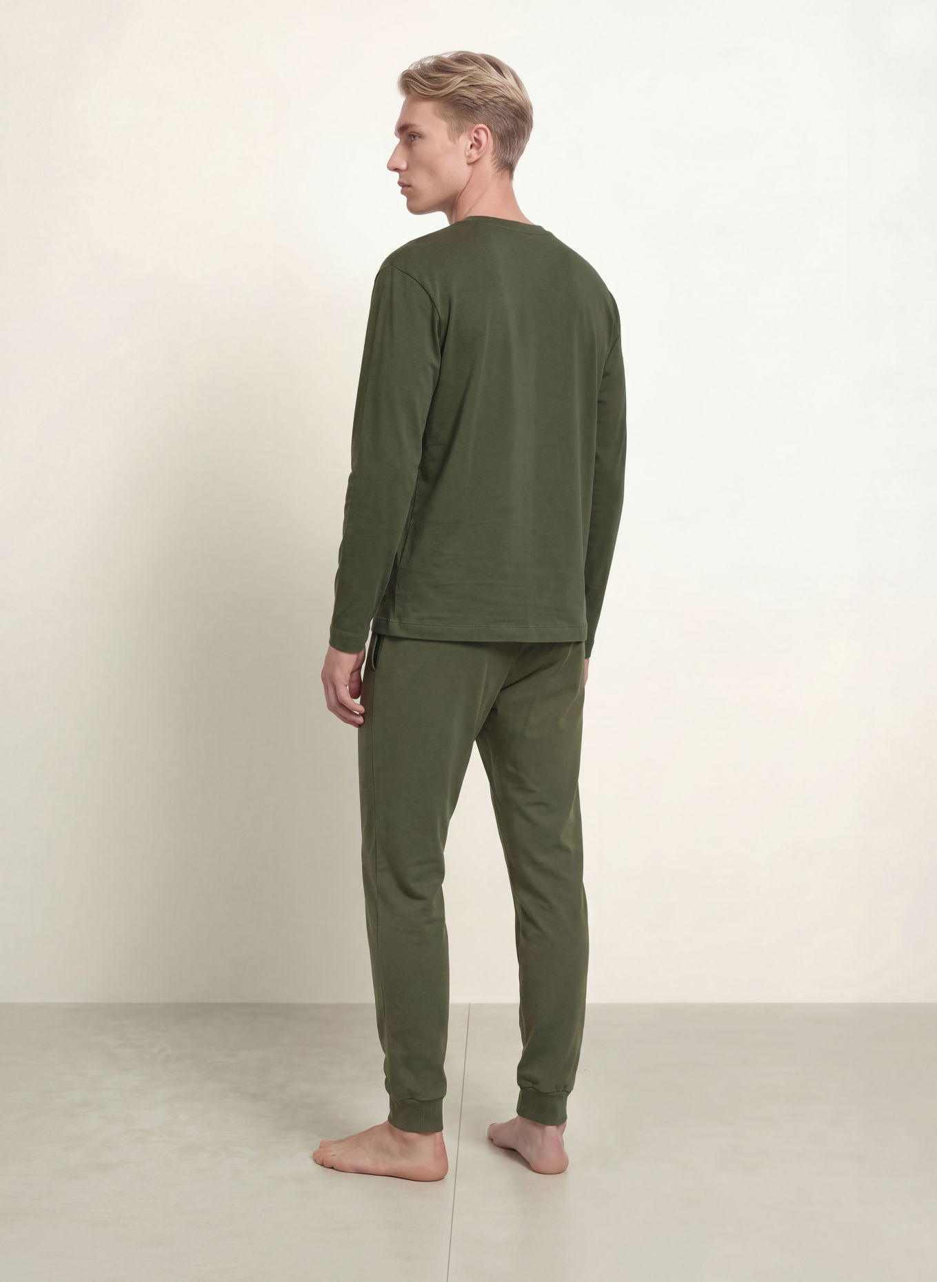 HUGO Schlafshirt LAZE: DUNKELGRÜN