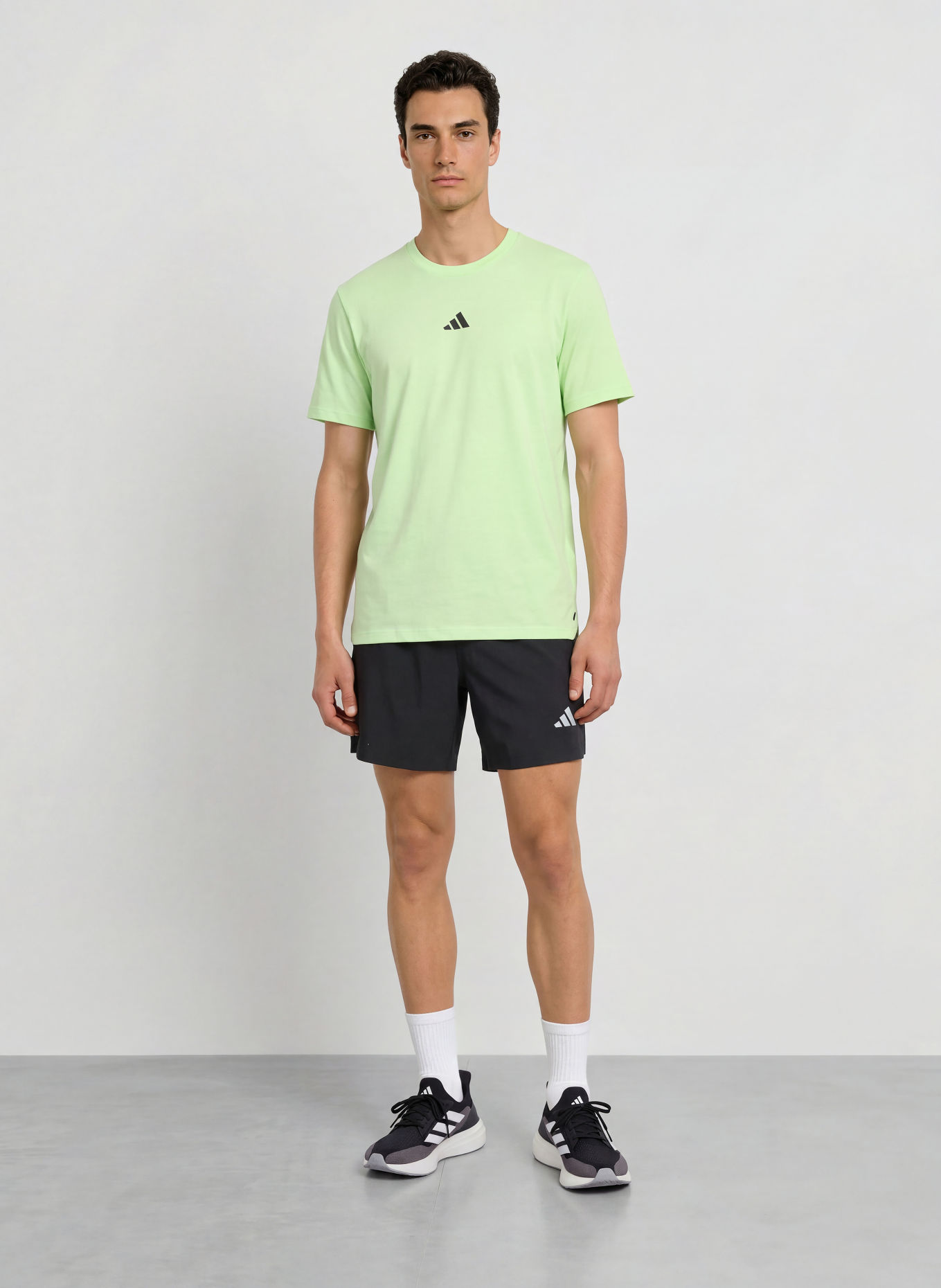 adidas Koszulka funkcyjna WO LOGO: JASNOZIELONY