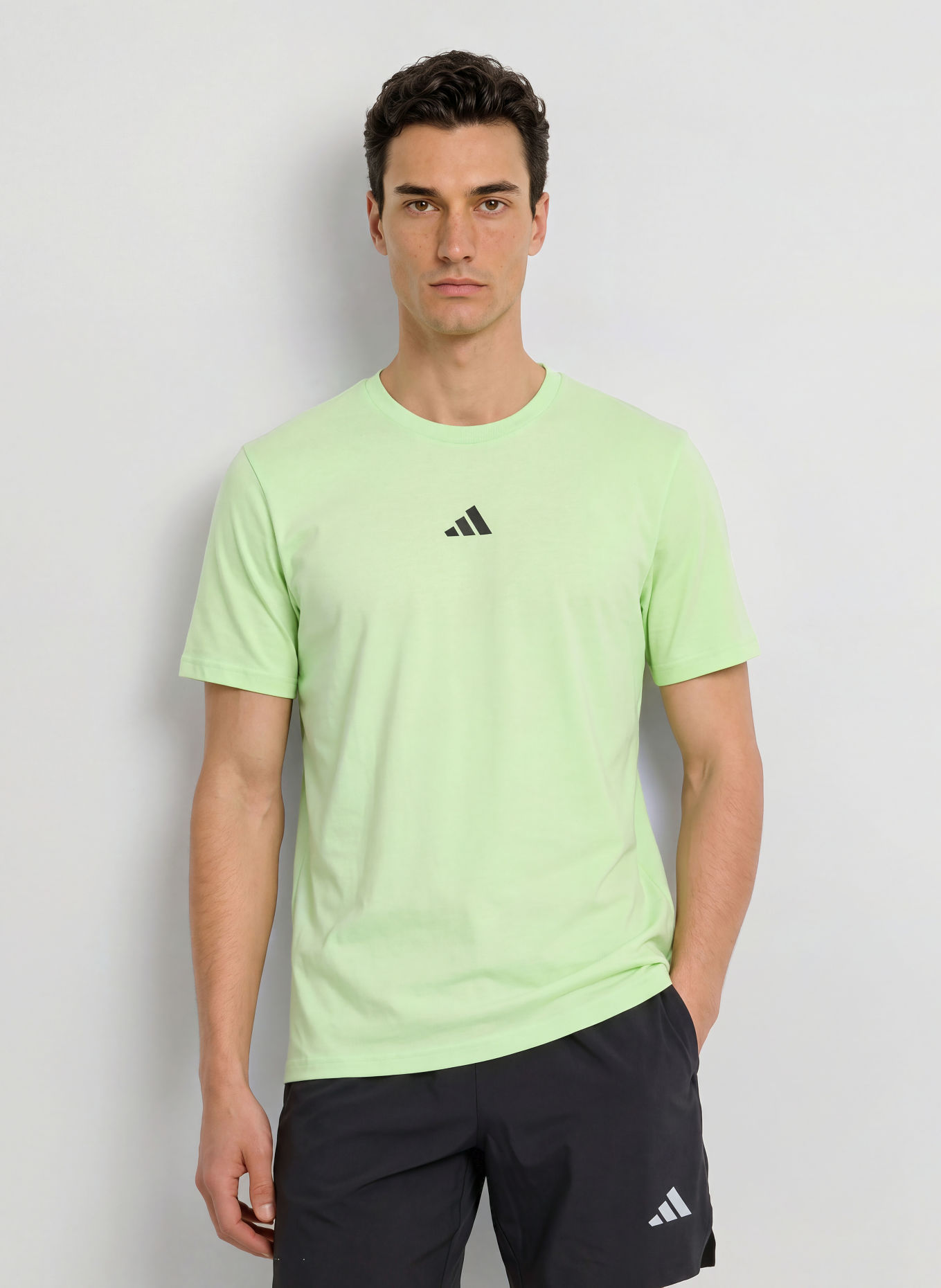 adidas Koszulka funkcyjna WO LOGO: JASNOZIELONY