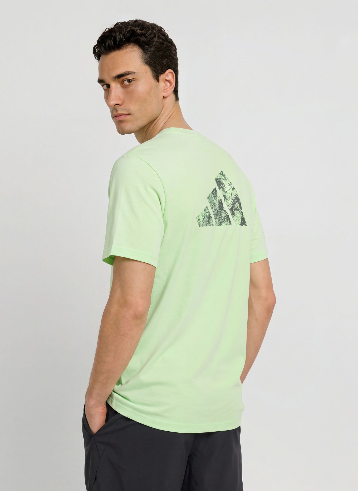 adidas Koszulka funkcyjna WO LOGO: JASNOZIELONY