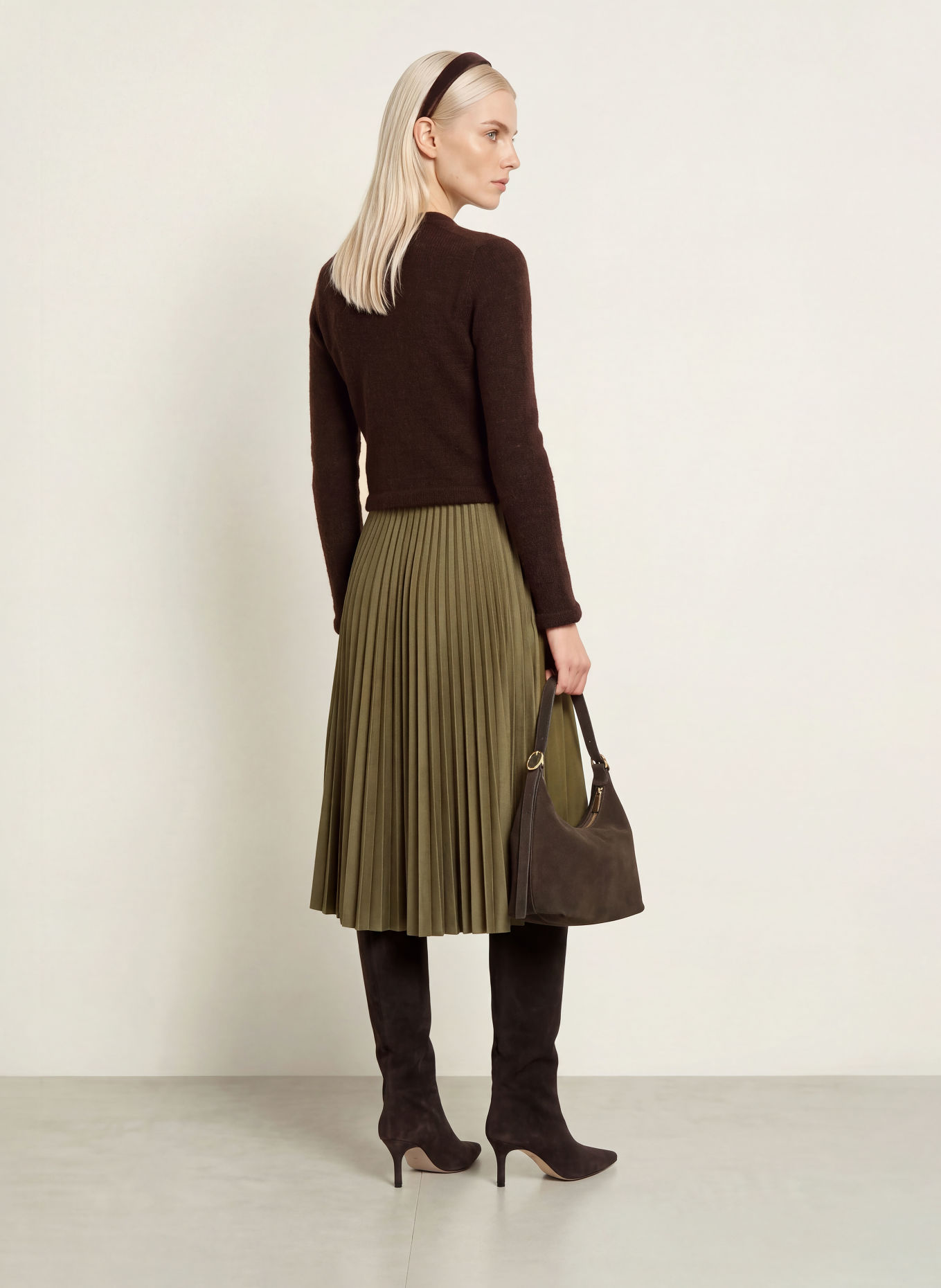 CocoVero Cardigan MORA: DARK BROWN