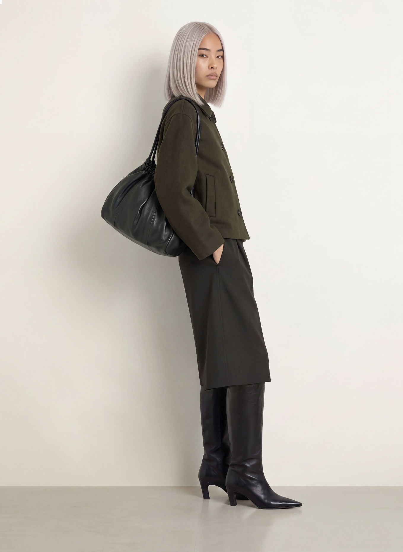 NEO NOIR Jacket HAMRA: OLIVE