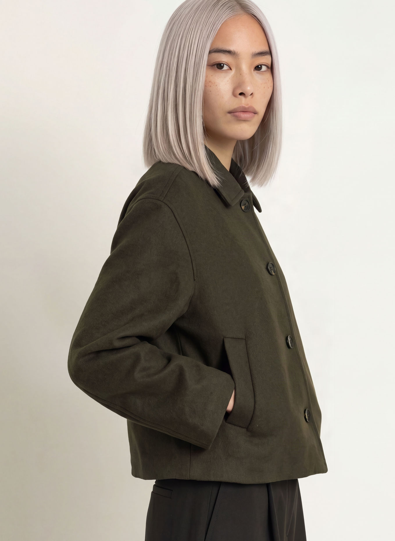 NEO NOIR Jacket HAMRA: OLIVE