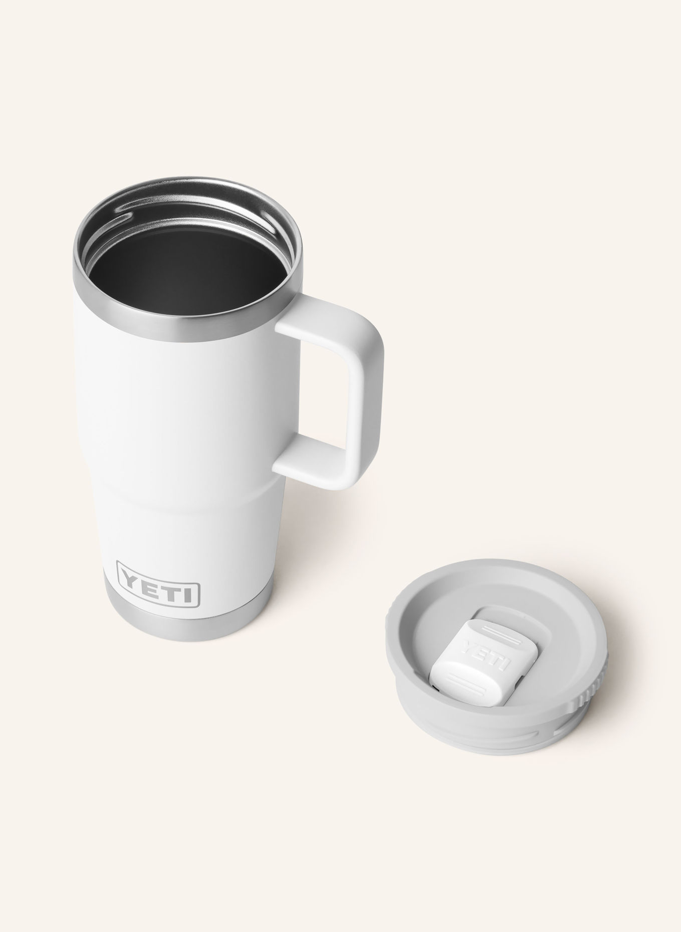 YETI Kubek termiczny RAMBLER®: BIAŁY / SREBRNY