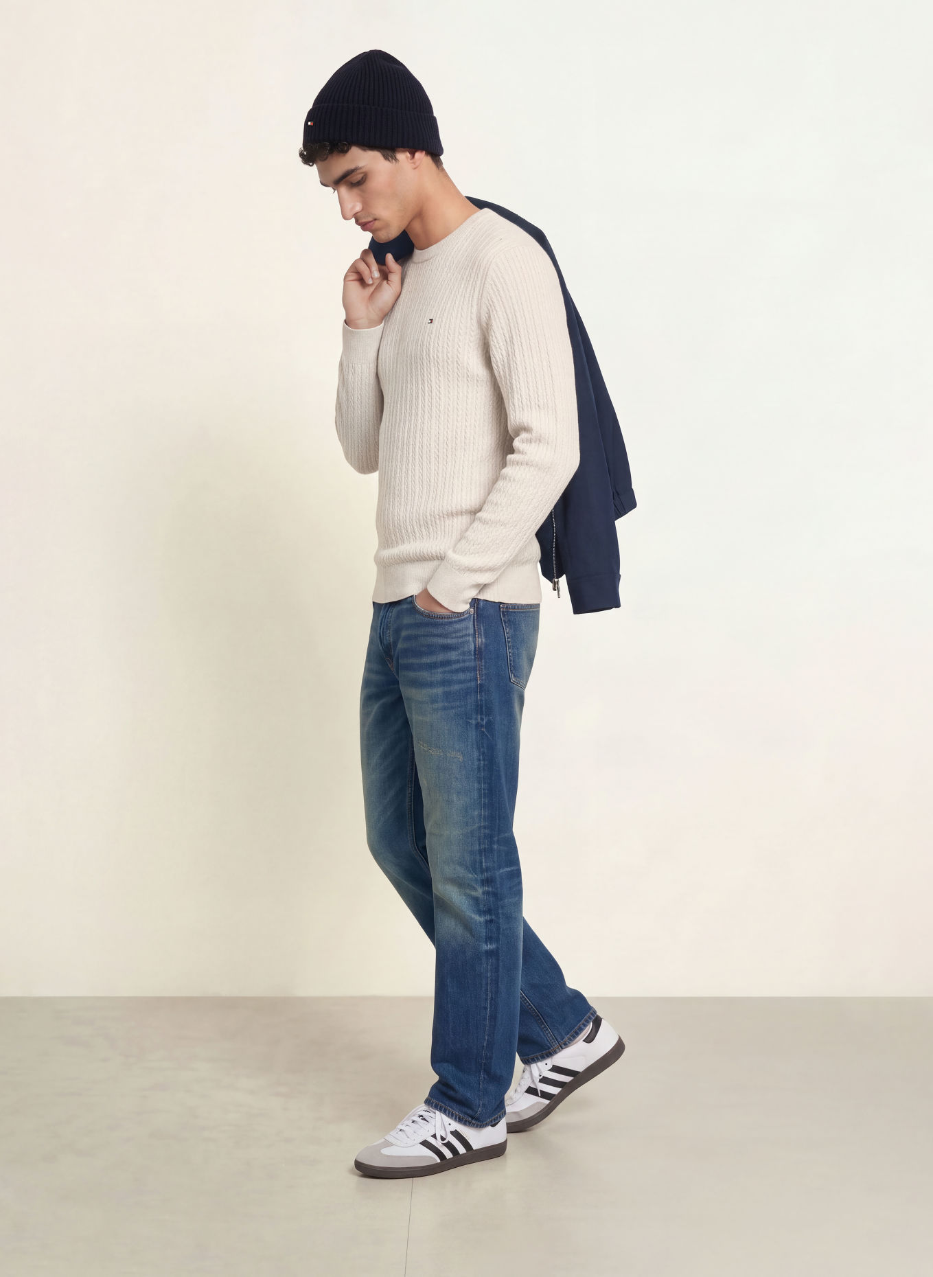 TOMMY HILFIGER Pullover: HELLGRAU