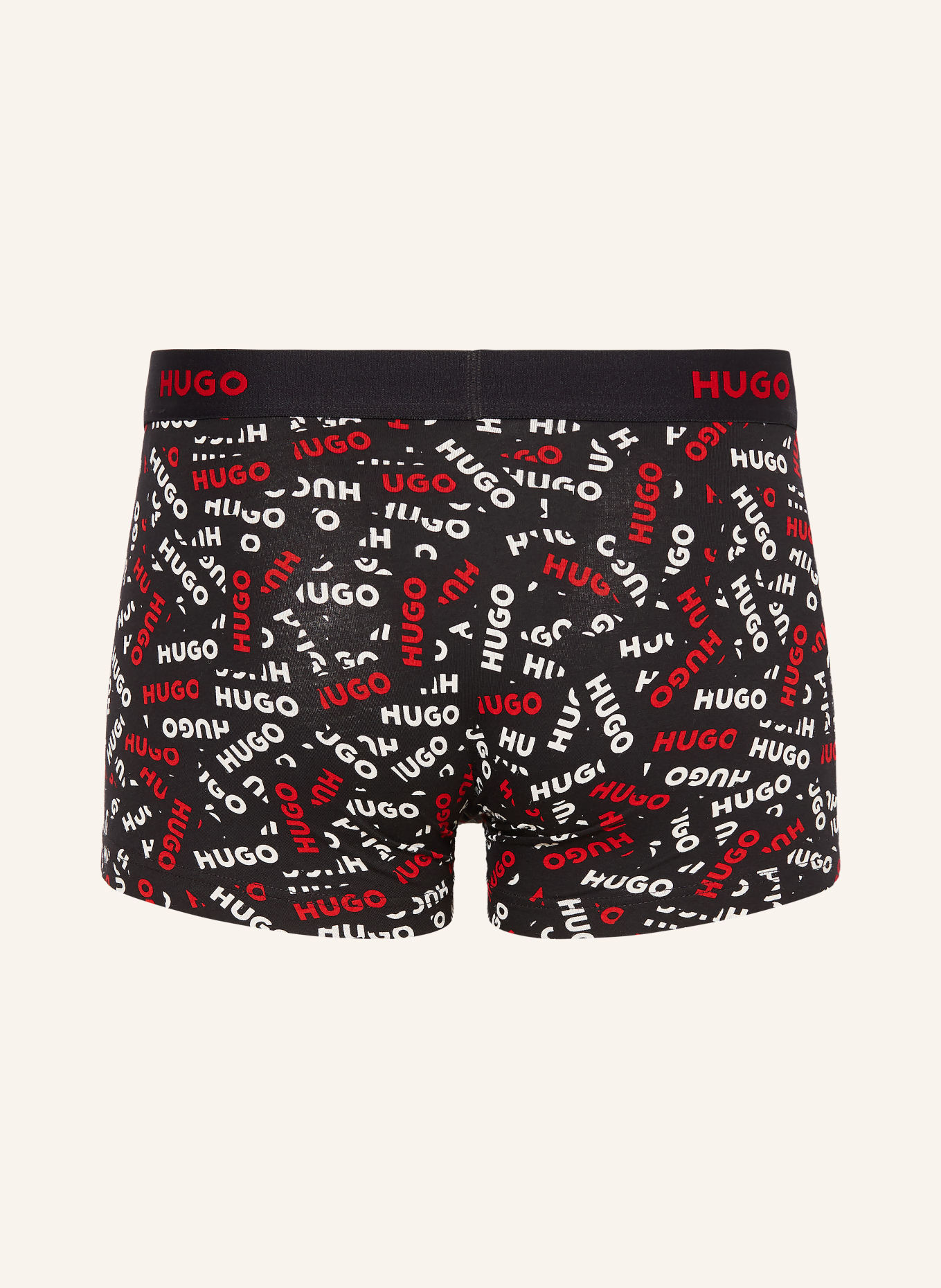 HUGO 3-pak boxershorts: SORT / RØD / HVID