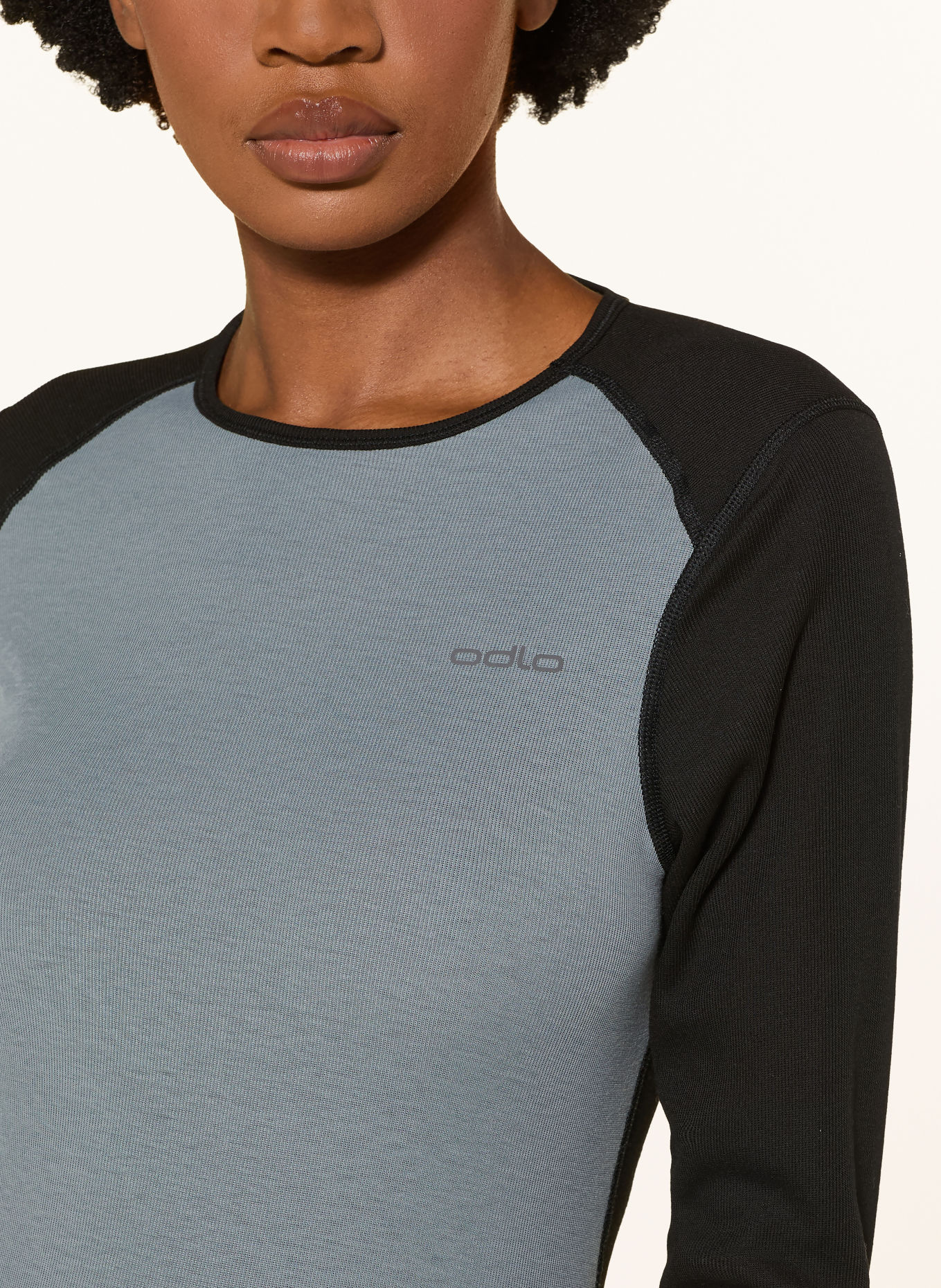 odlo Functional underwear set ACTIVE WARM: BLACK / GRAY