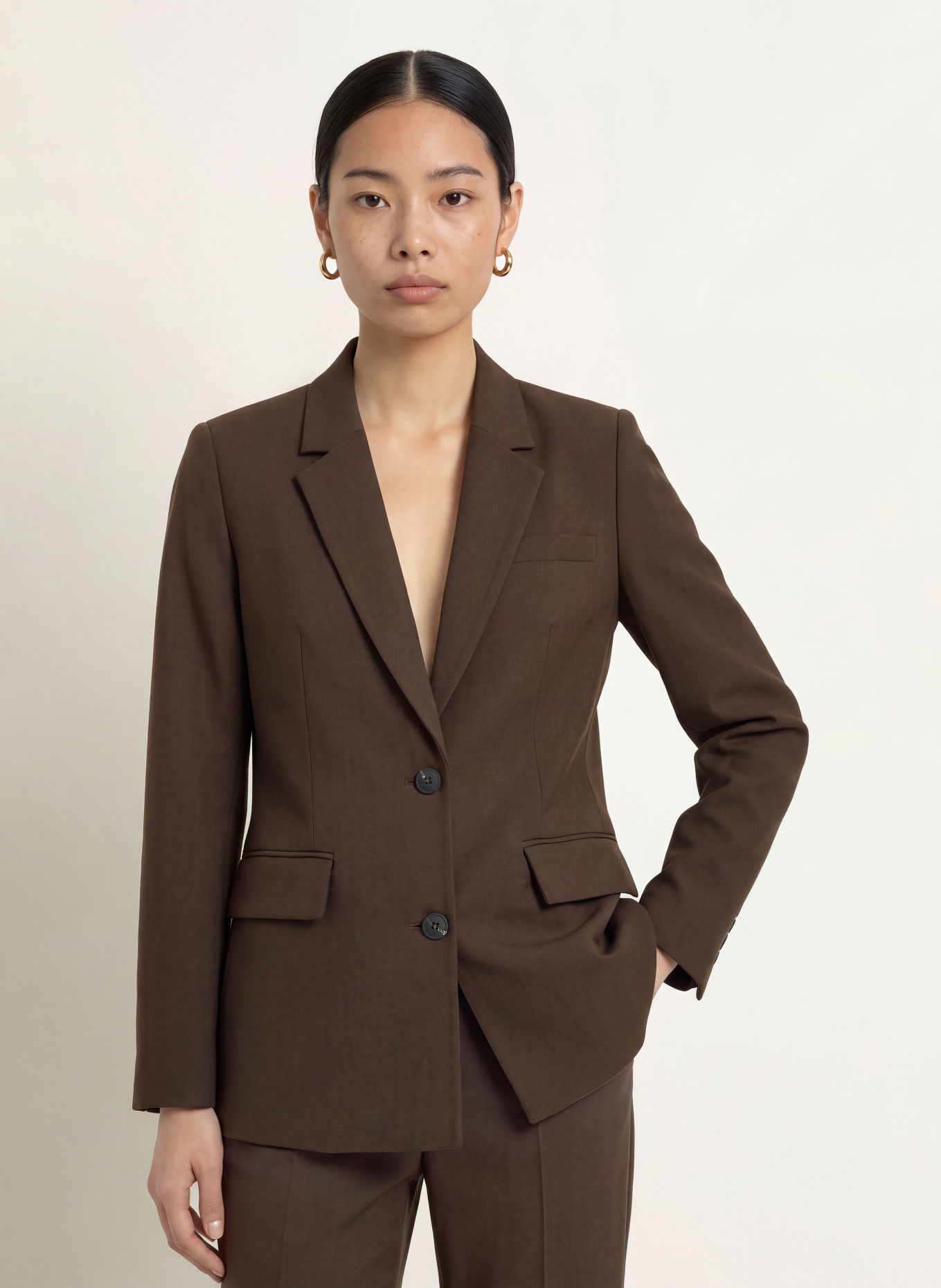 SELECTED Blazer: DUNKELBRAUN