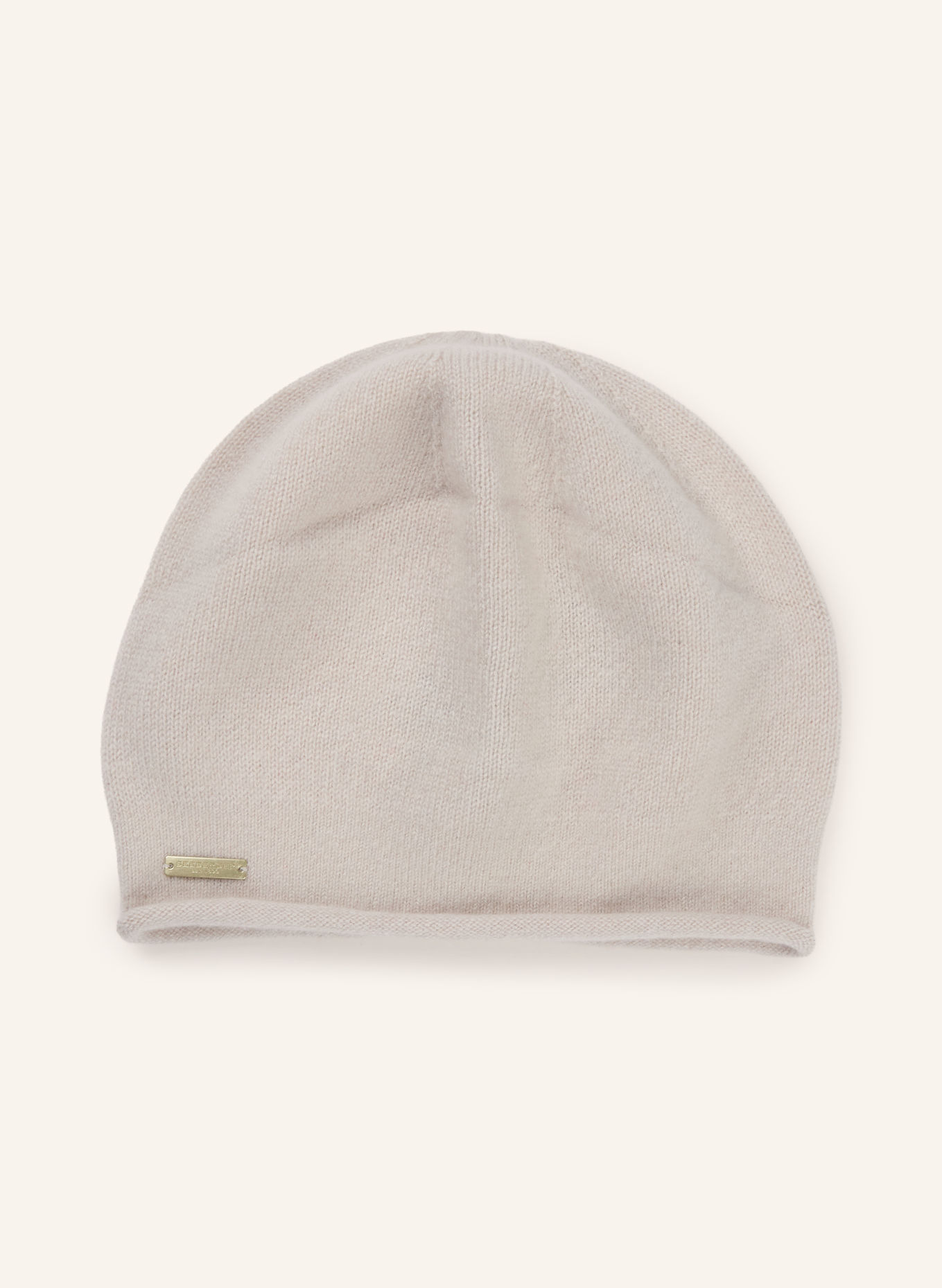 SEEBERGER Cashmere beanie BASKE: CREAM