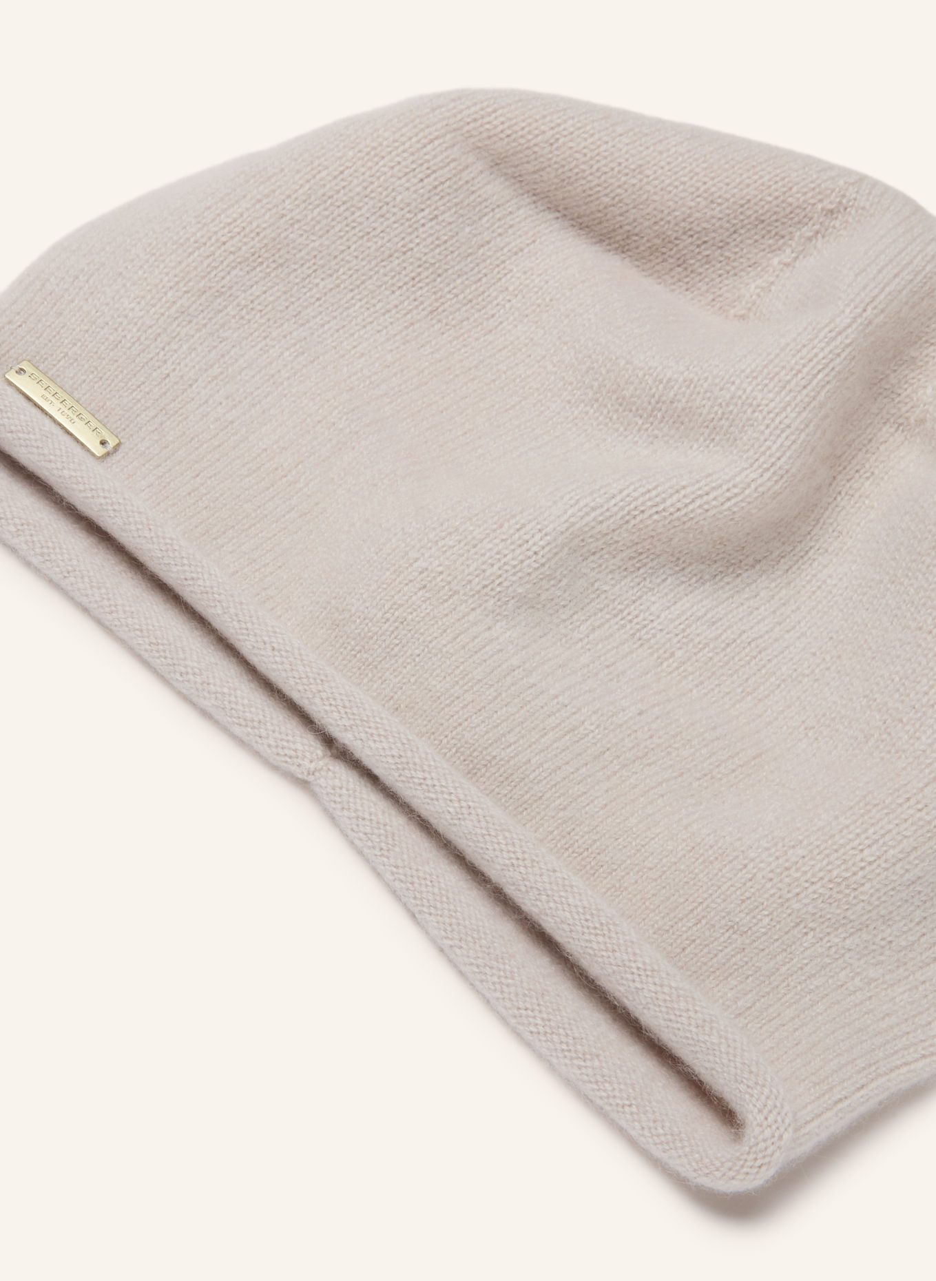 SEEBERGER Cashmere beanie BASKE: CREAM
