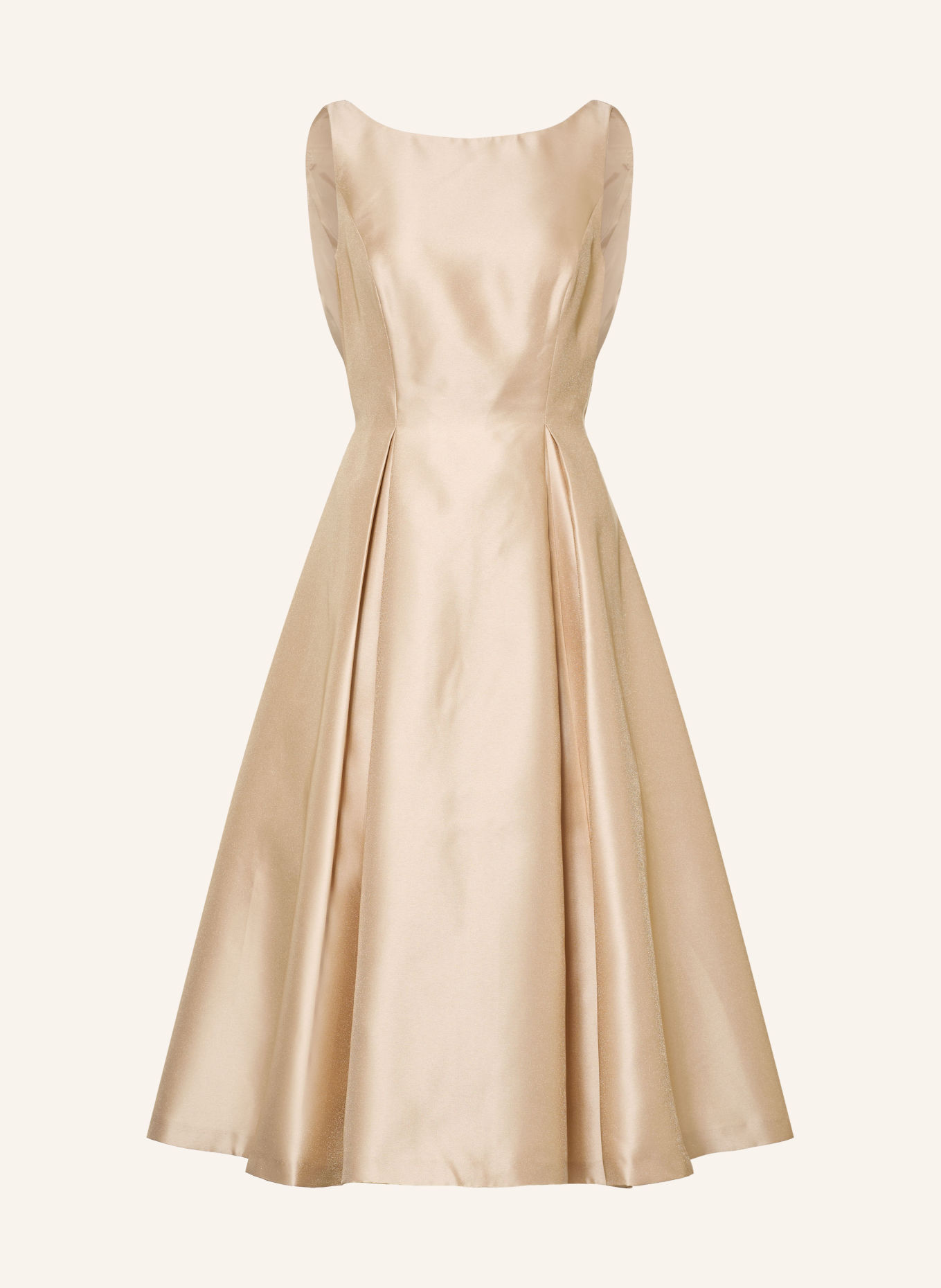 ADRIANNA PAPELL Satin dress: ECRU