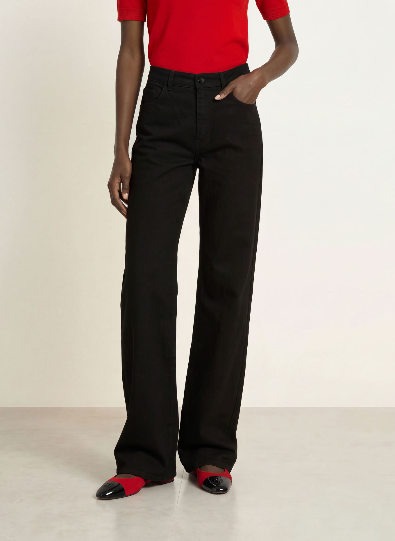 RIANI Jeansy wide leg: 999 BLACK