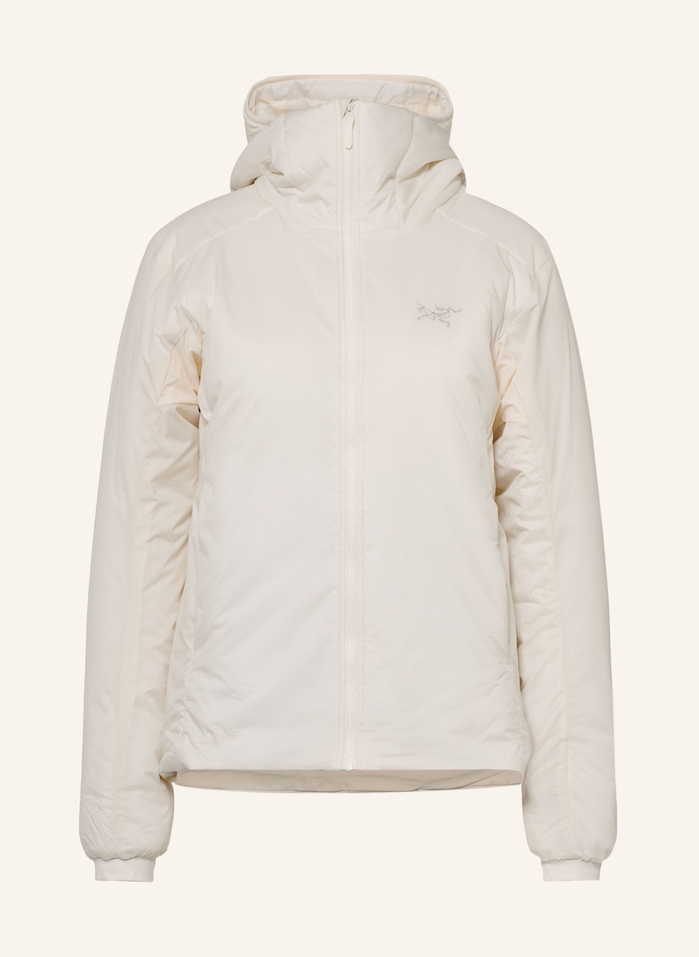 ARC'TERYX Funktionsjacke ATOM HOODY: WEISS