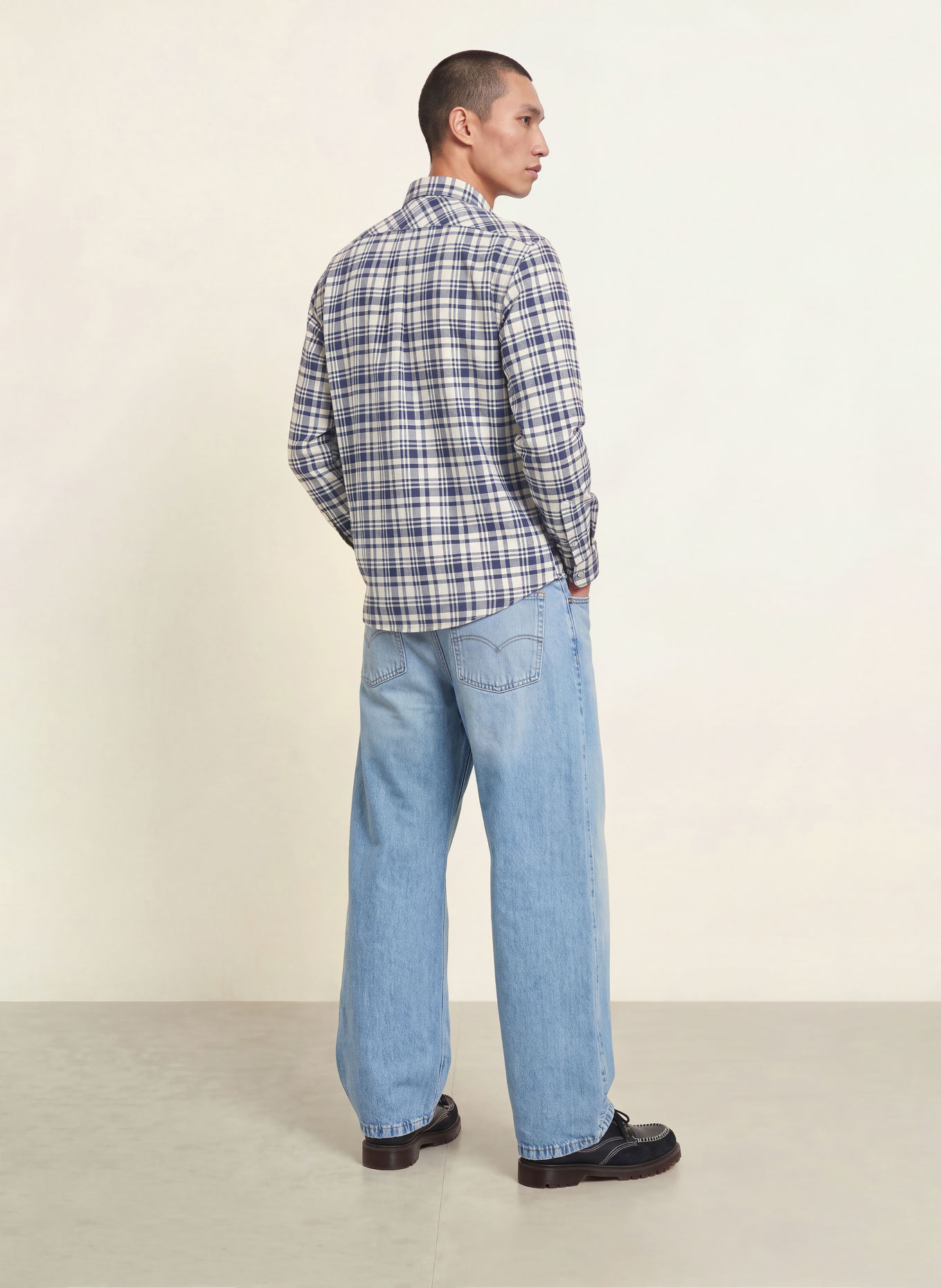 NAPAPIJRI Shirt G-TREKKING Relaxed Fit: DARK BLUE / CREAM
