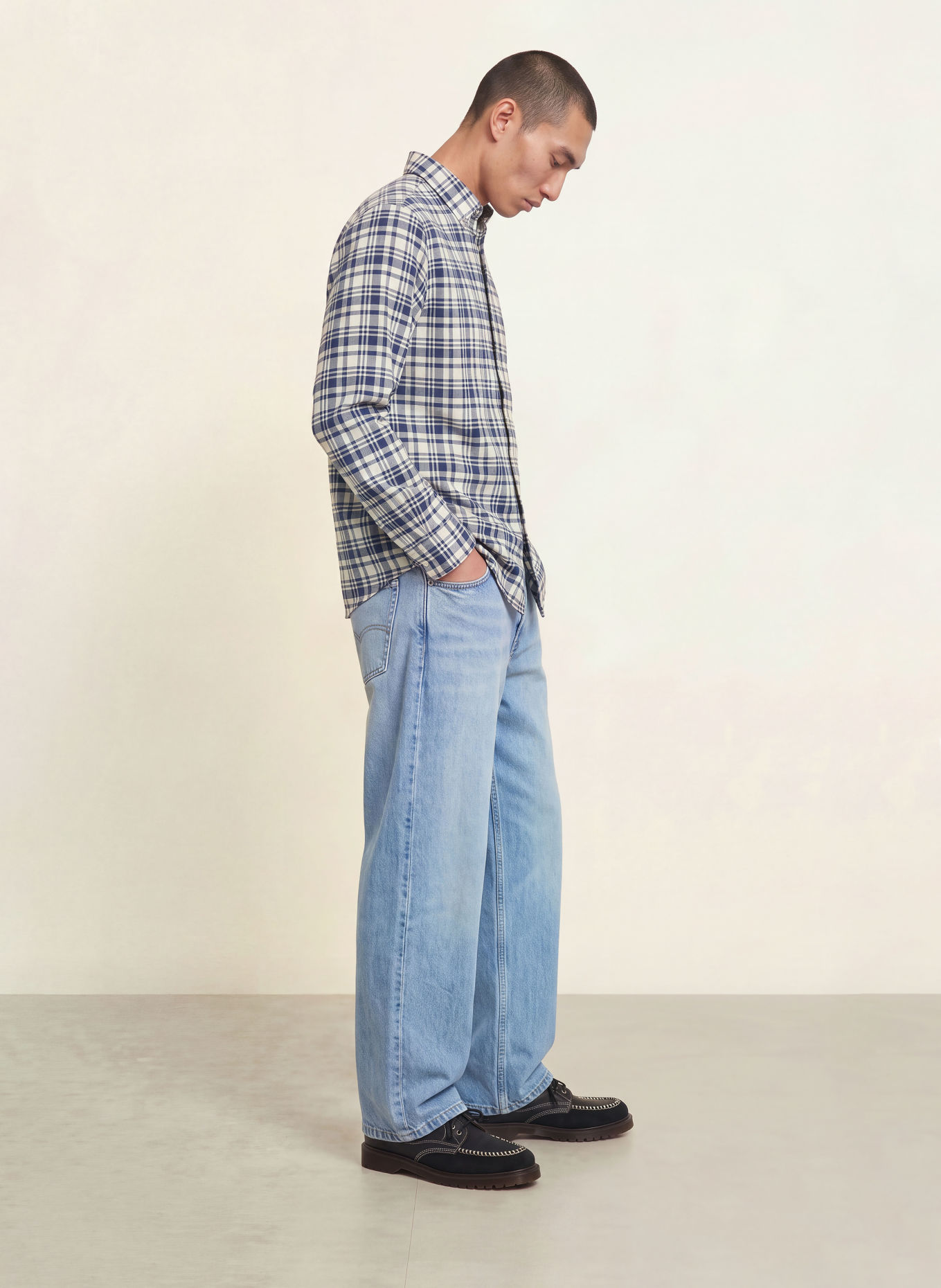 NAPAPIJRI Shirt G-TREKKING Relaxed Fit: DARK BLUE / CREAM