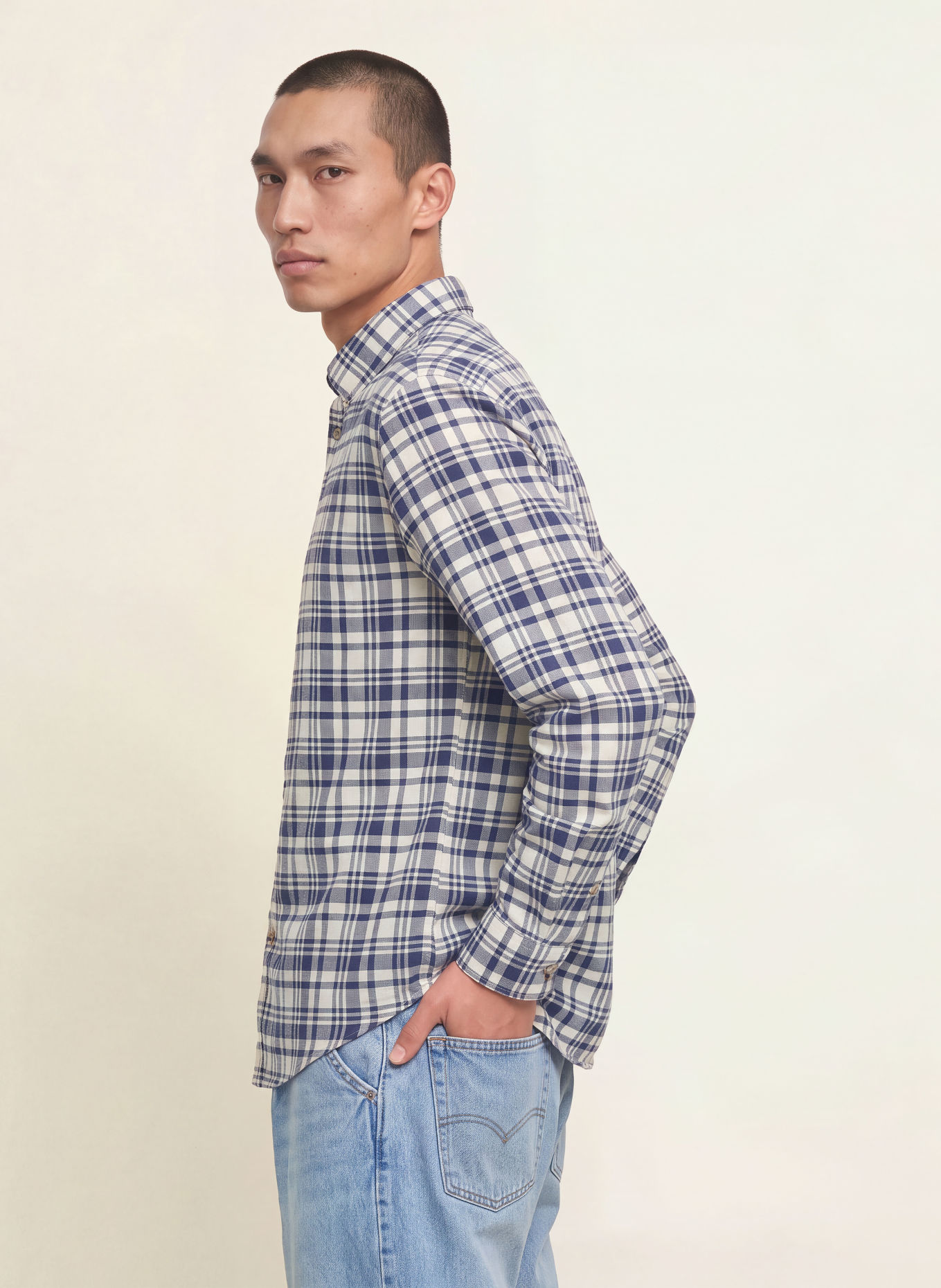 NAPAPIJRI Shirt G-TREKKING Relaxed Fit: DARK BLUE / CREAM