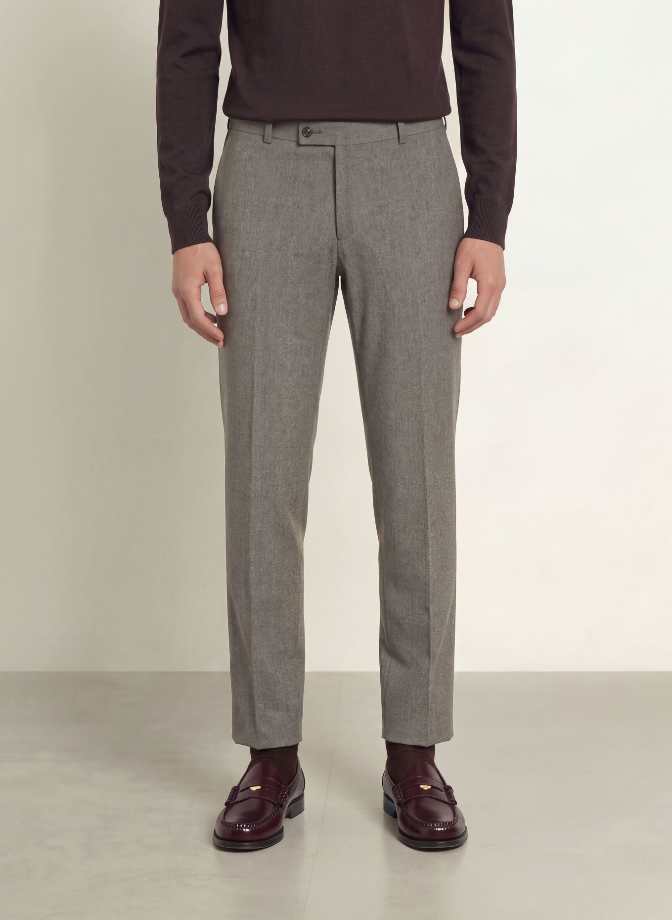 CG - CLUB of GENTS CG COLE slim fit suit trousers: 72 BRAUN