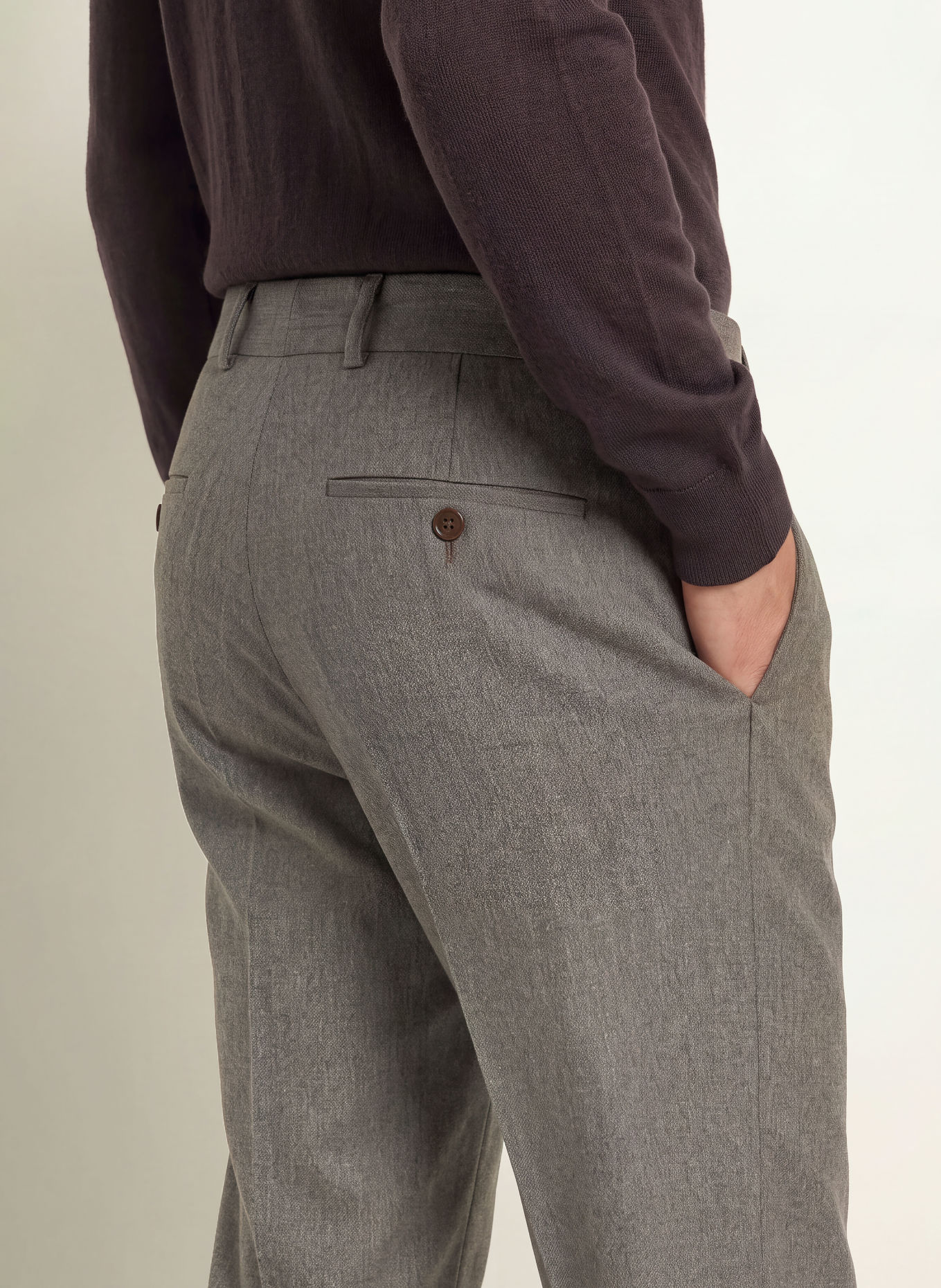 CG - CLUB of GENTS CG COLE slim fit suit trousers: 72 BRAUN