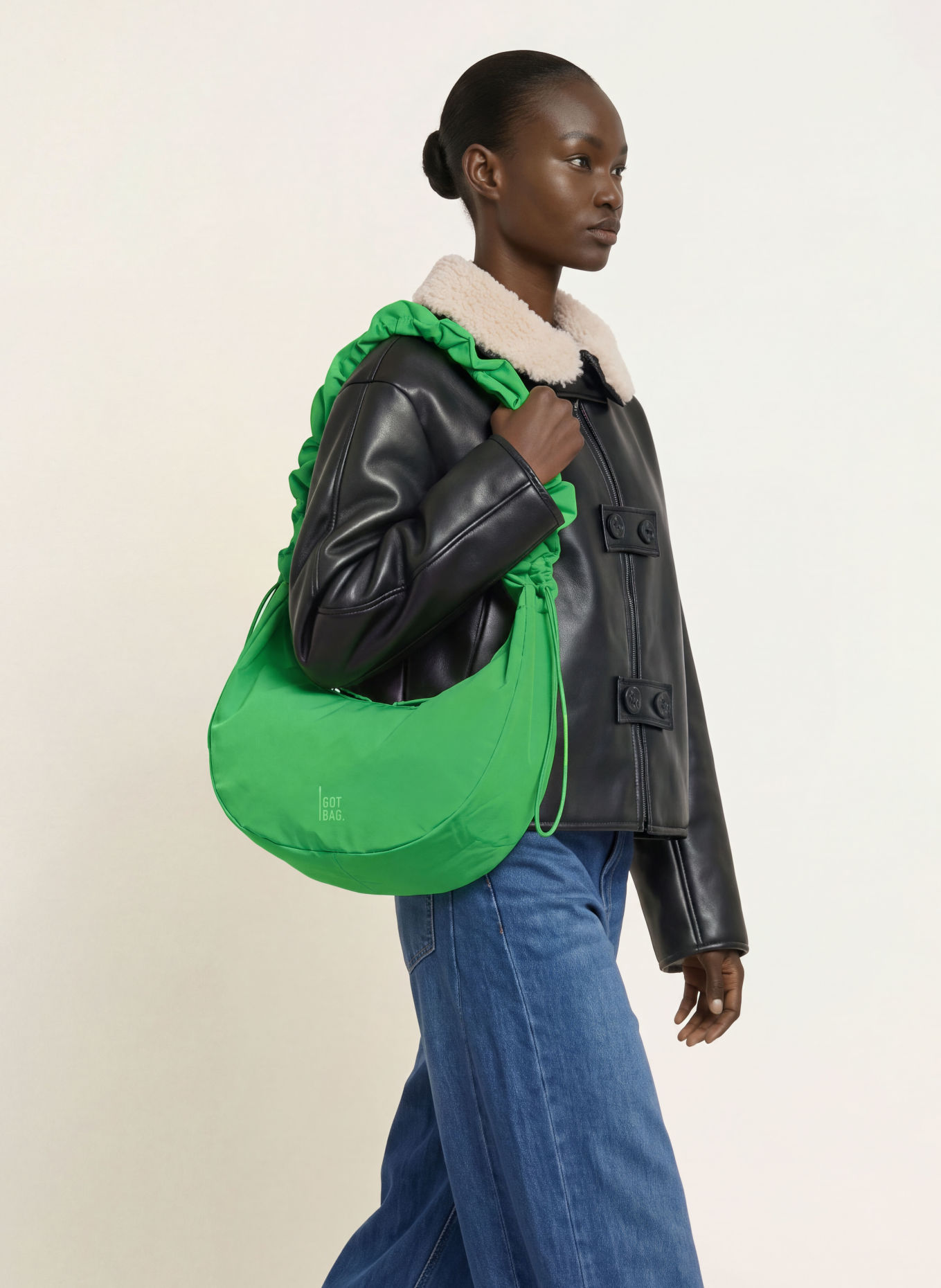GOT BAG Crossbody bag MOON BAG: NEON GREEN