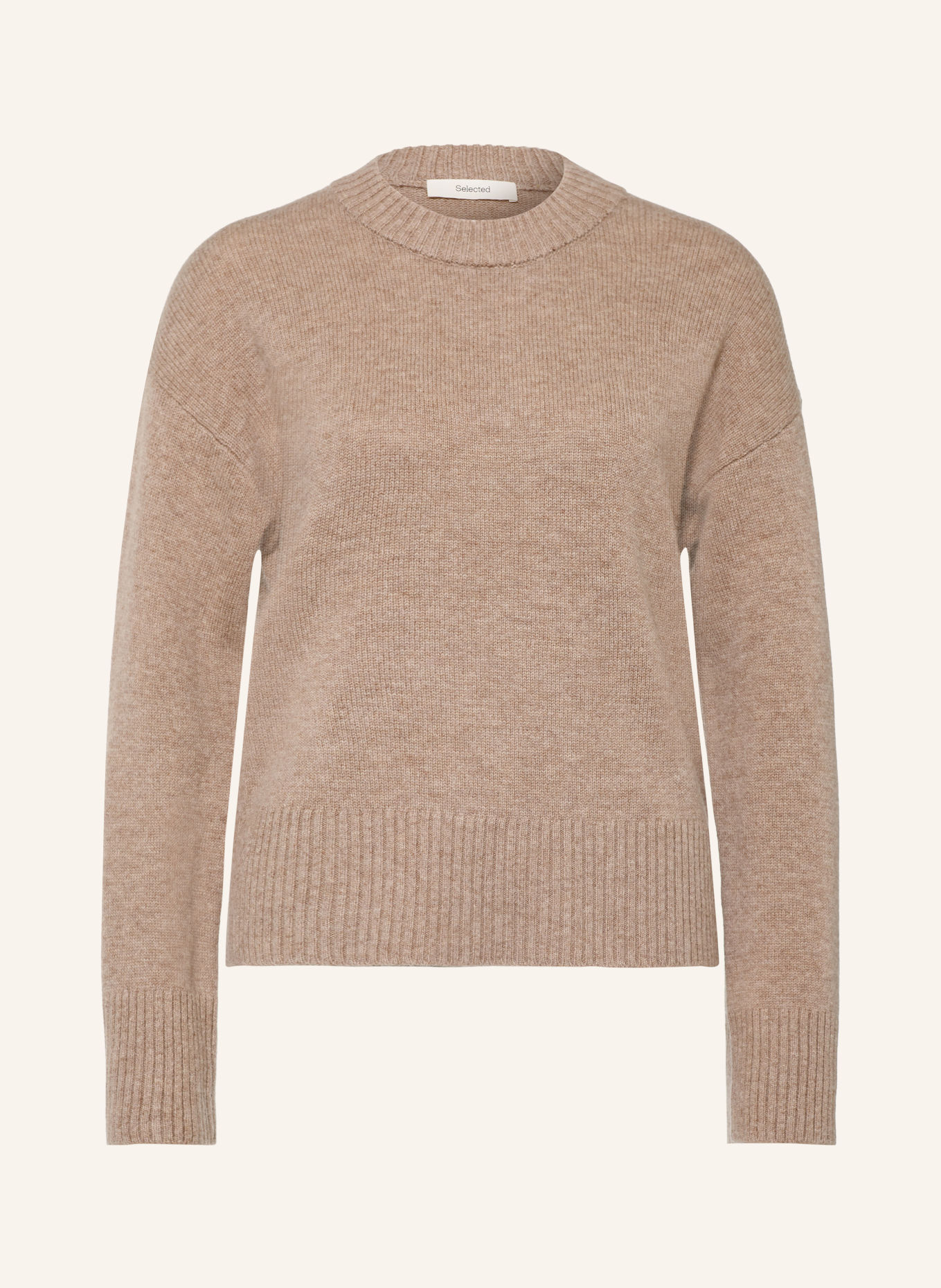 SELECTED Sweater with cashmere: BEIGE