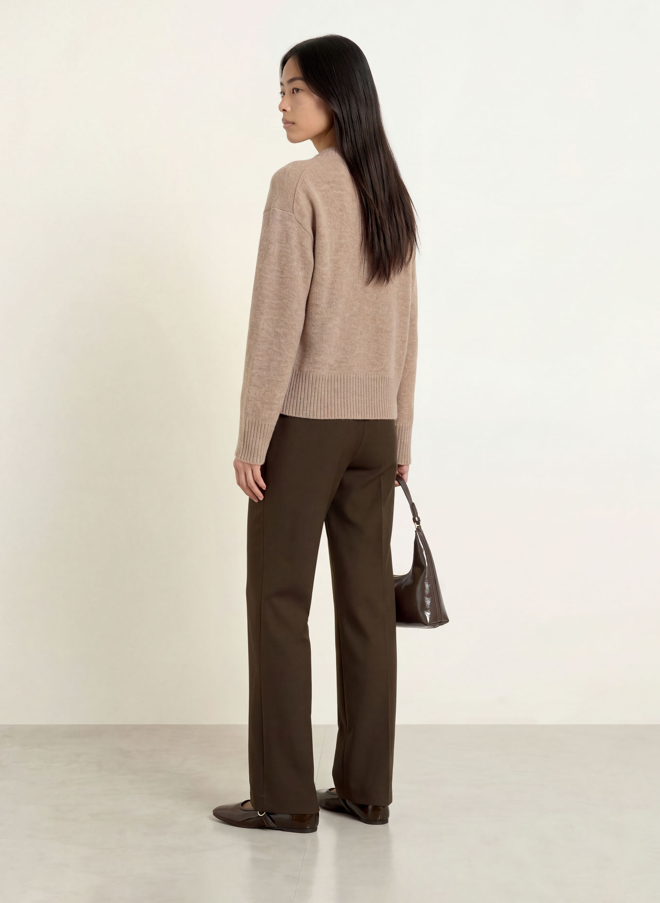SELECTED Sweater with cashmere: BEIGE
